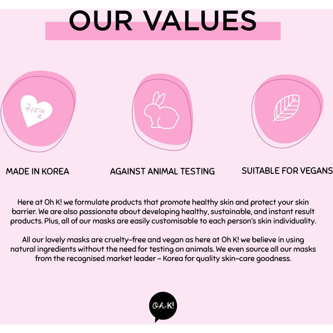 Máscara de Hoja Oh K! Sandía - Hidratante Facial Unisex 1 pc