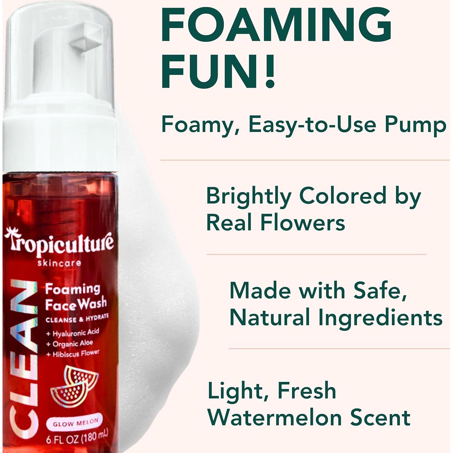 Limpiador Facial Suave Tropiculture Glow Melon 230g Niños