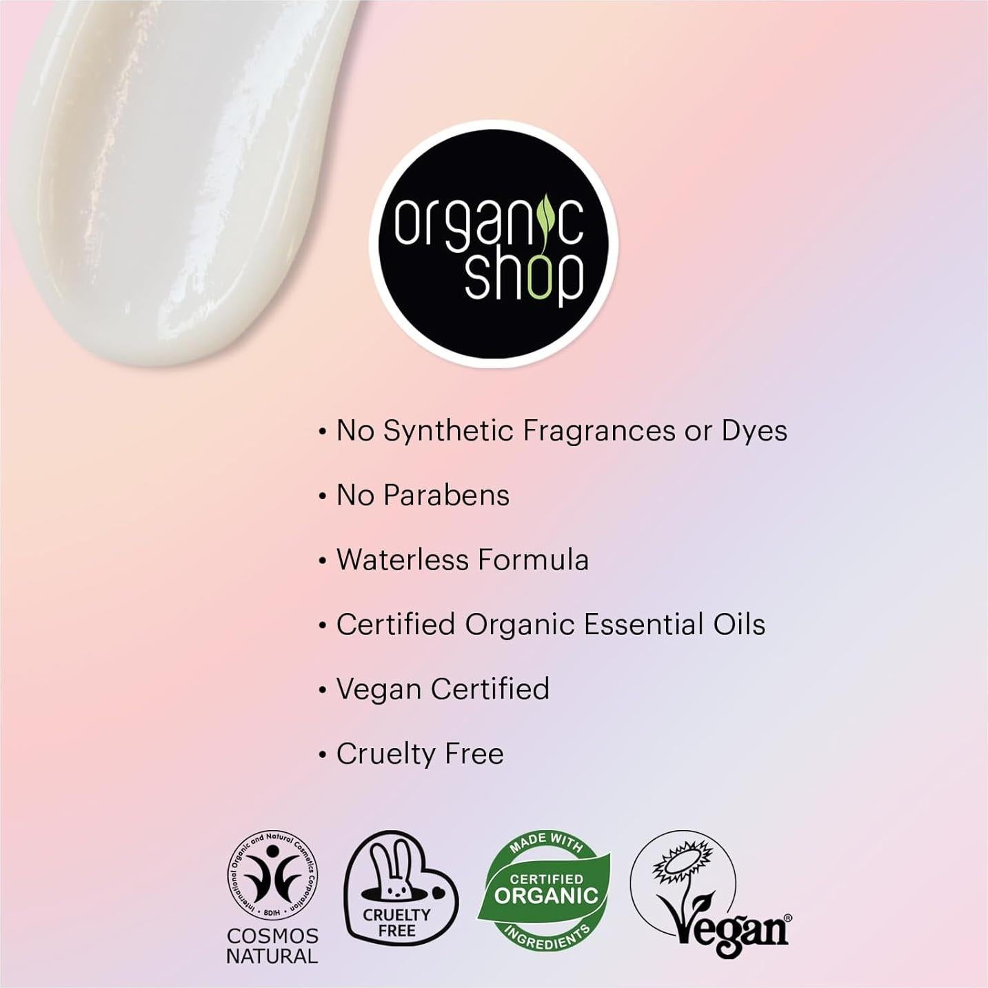 Crema Corporal Hidratante Organic Shop 150ml Aloe Vera y Sandía