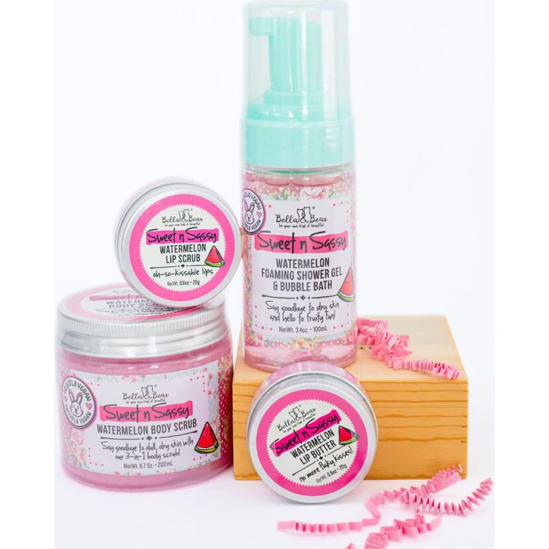 Exfoliante Labial Bella & Bear Sandía 17 g - Hidratante y Suave