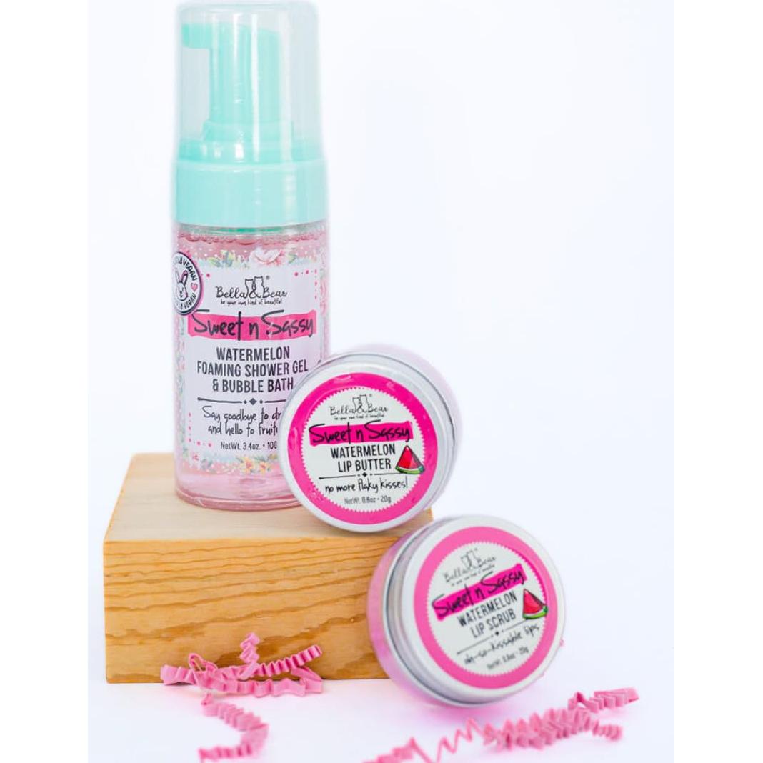 Exfoliante Labial Bella & Bear Sandía 17 g - Hidratante y Suave