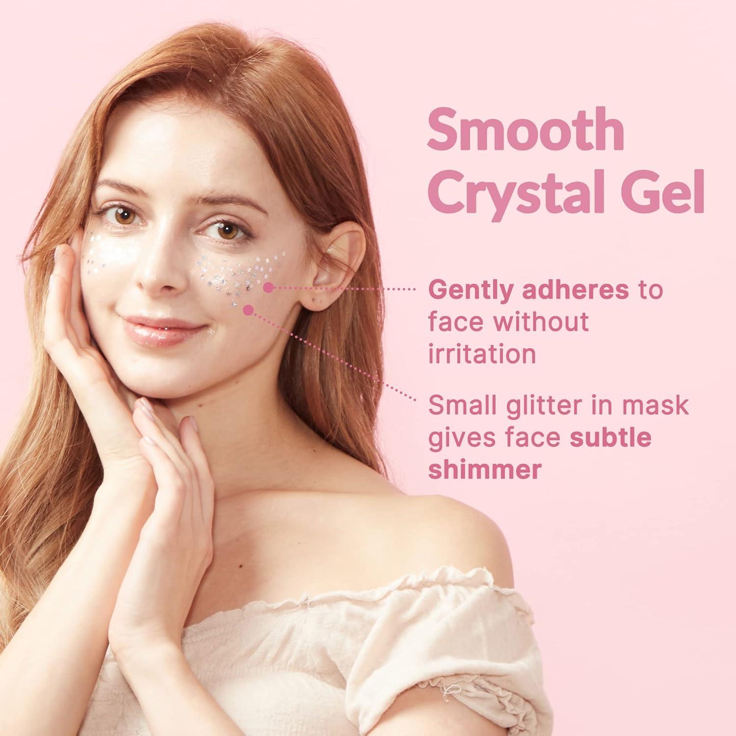 Máscara Hidratante Facial Glow Face - Hidrogel Vegano Coreano 10 Unidades