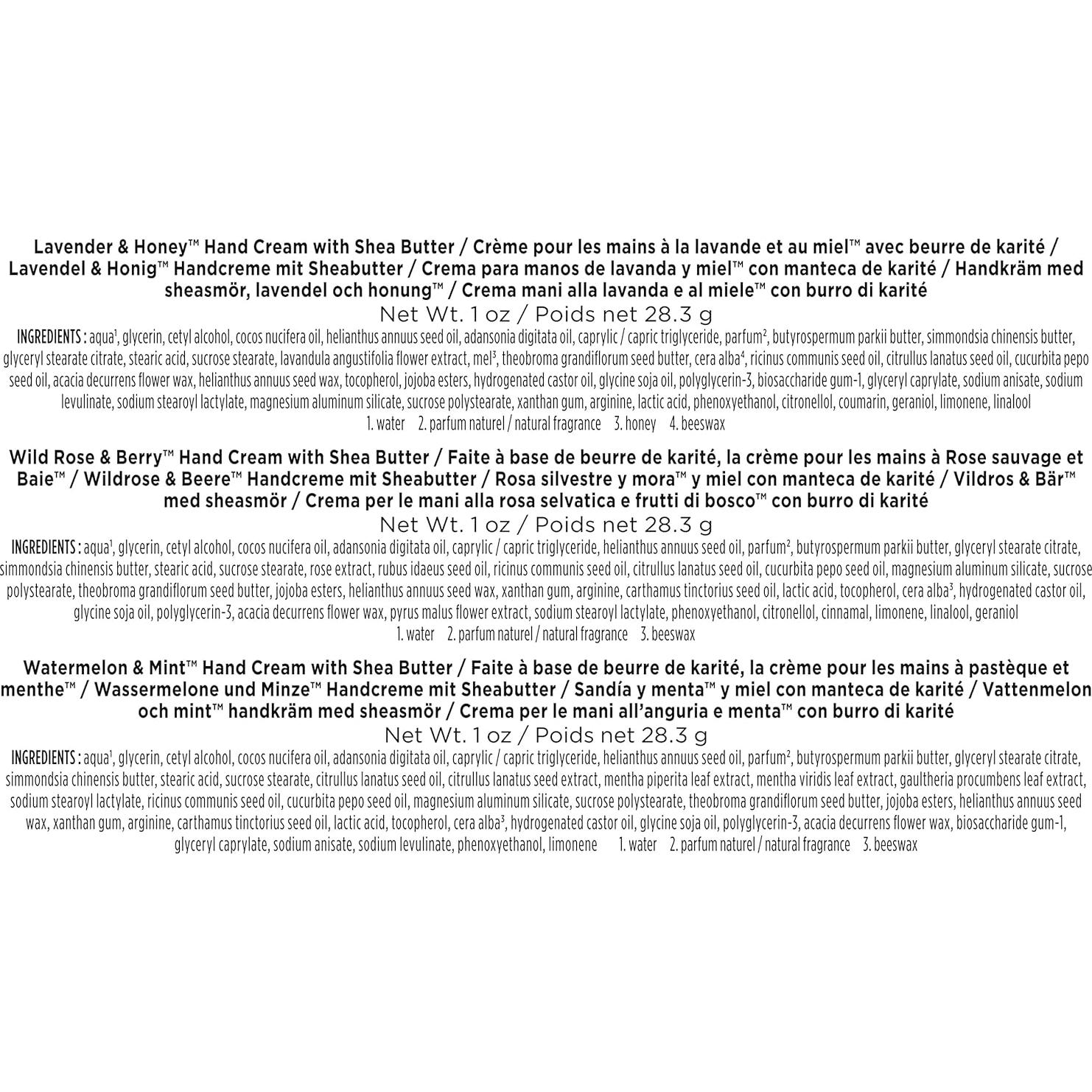 Set de Regalo Burt's Bees Crema de Manos 3 Fragancias 99% Natural