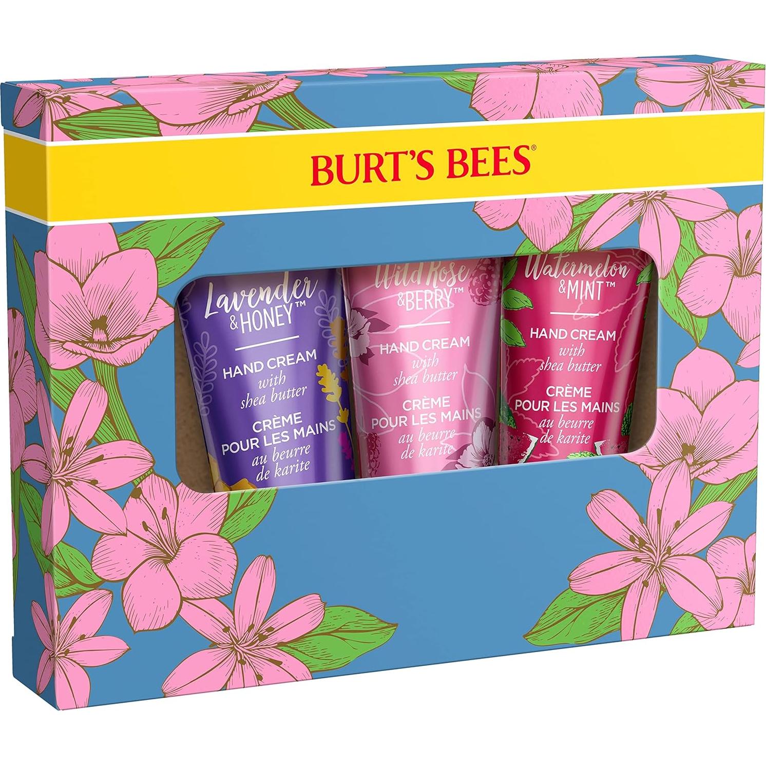Set de Regalo Burt's Bees Crema de Manos 3 Fragancias 99% Natural