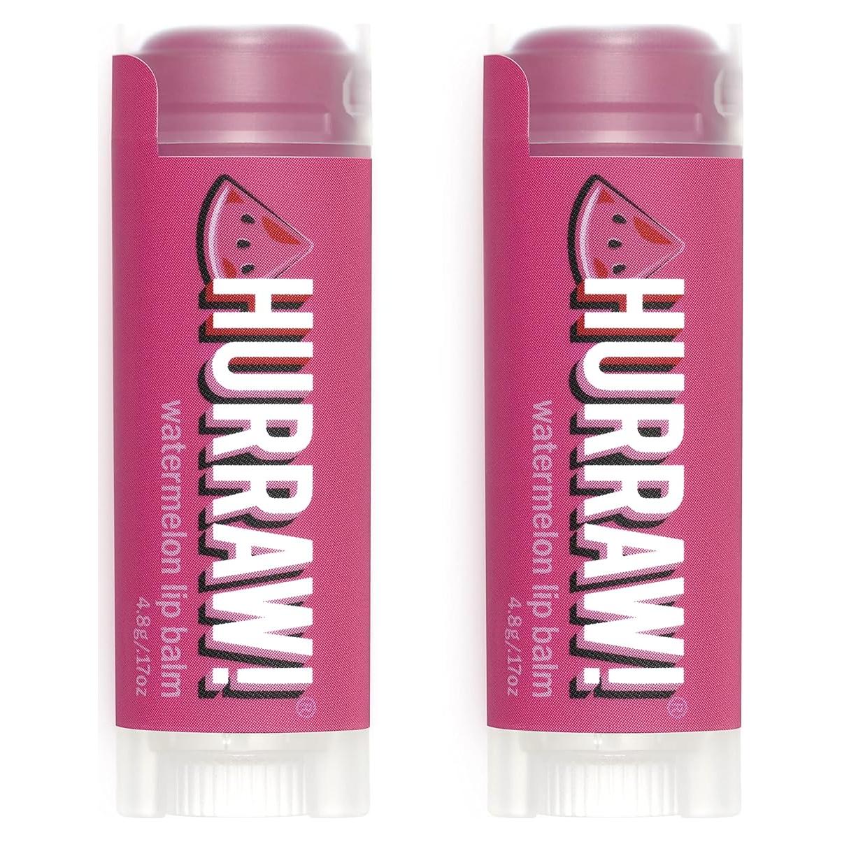 Bálsamo Labial Orgánico Hurraw! Sandía - Paquete de 2 x 4.8g