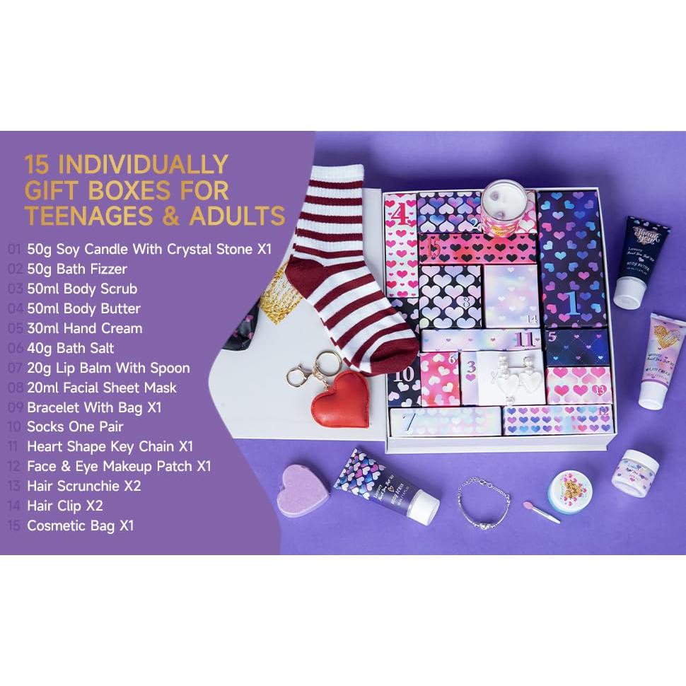 Cesta de Regalo Spa Xiamen Haida 15 Piezas para Mujeres