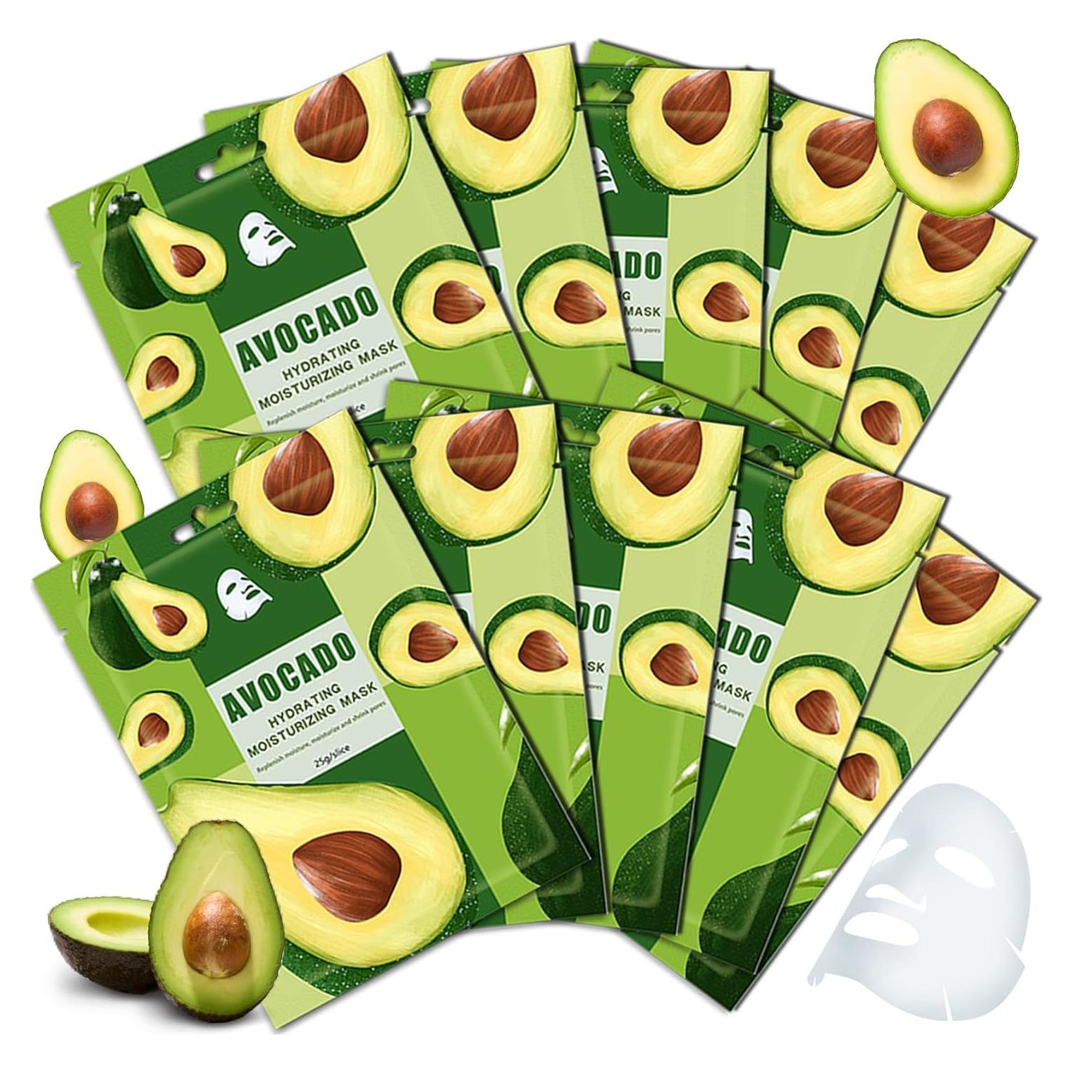 Juego de 10 Mascarillas Faciales Hidratantes WENJLYJ