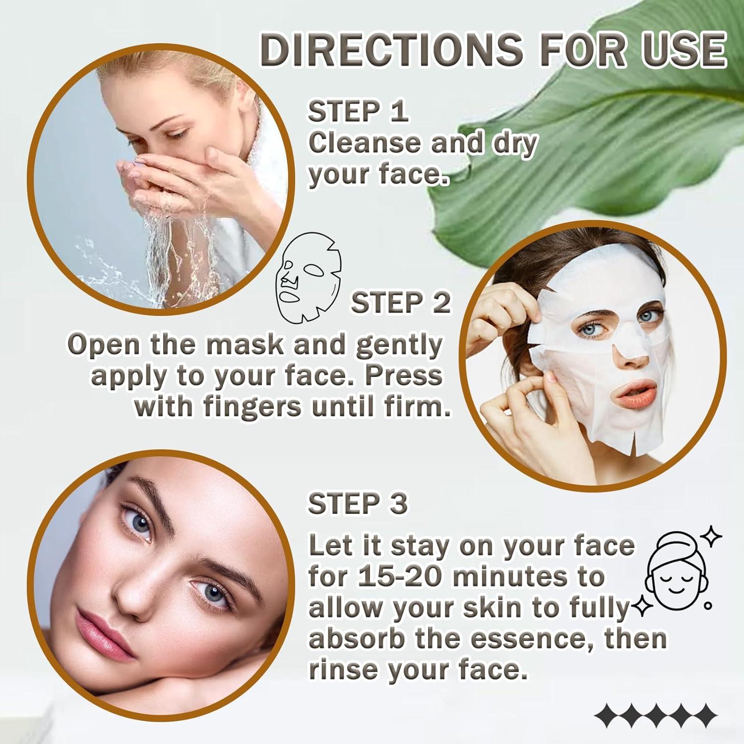 Juego de 10 Mascarillas Faciales Hidratantes WENJLYJ