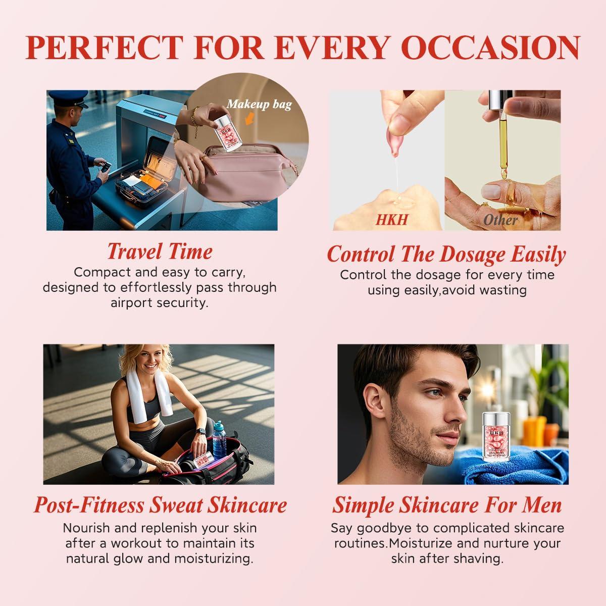 Suero Pro-Retinol HKH Anti-Envejecimiento 48 Cápsulas 71g