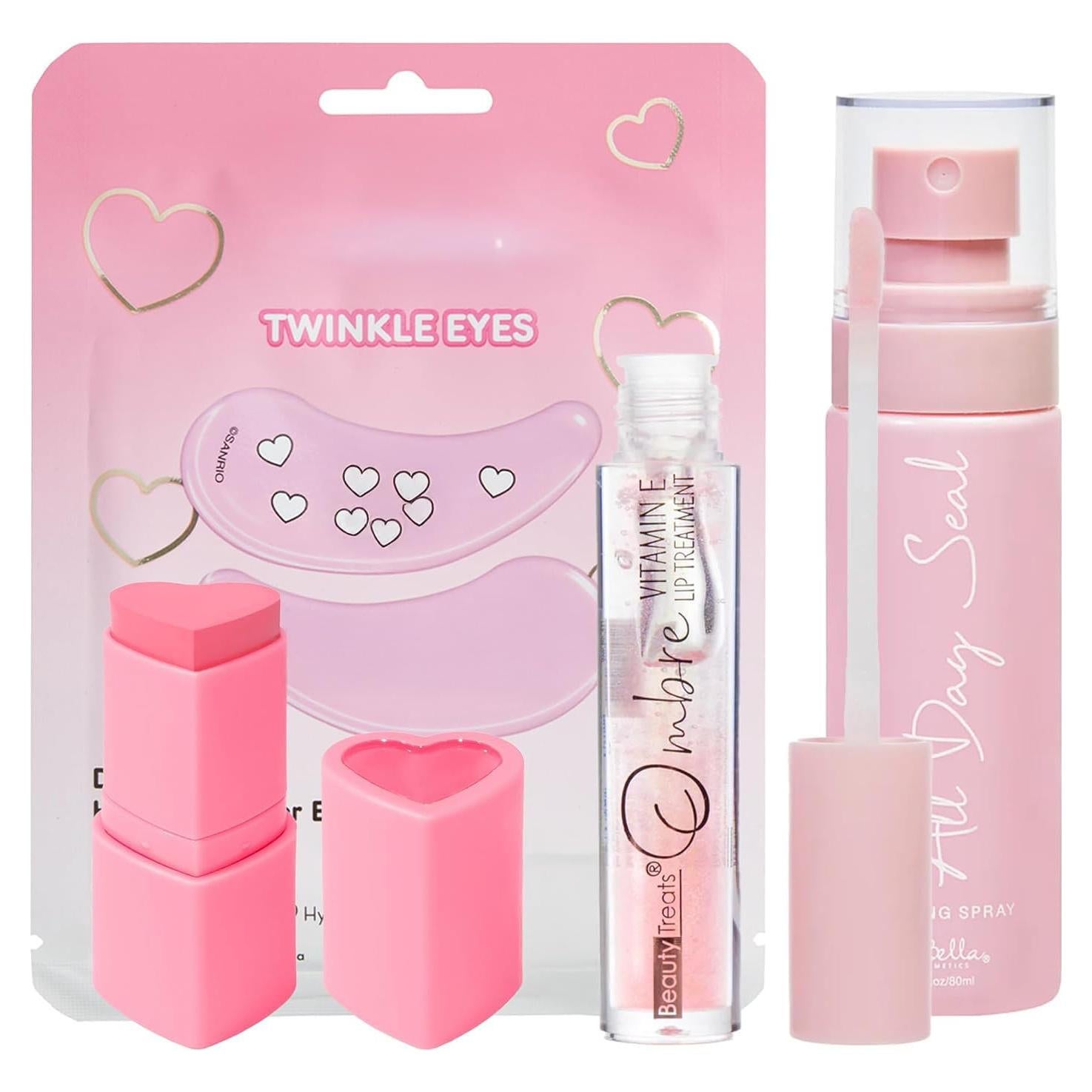 Conjunto de Belleza Glam Lux: Maquillaje y Tratamiento Labial