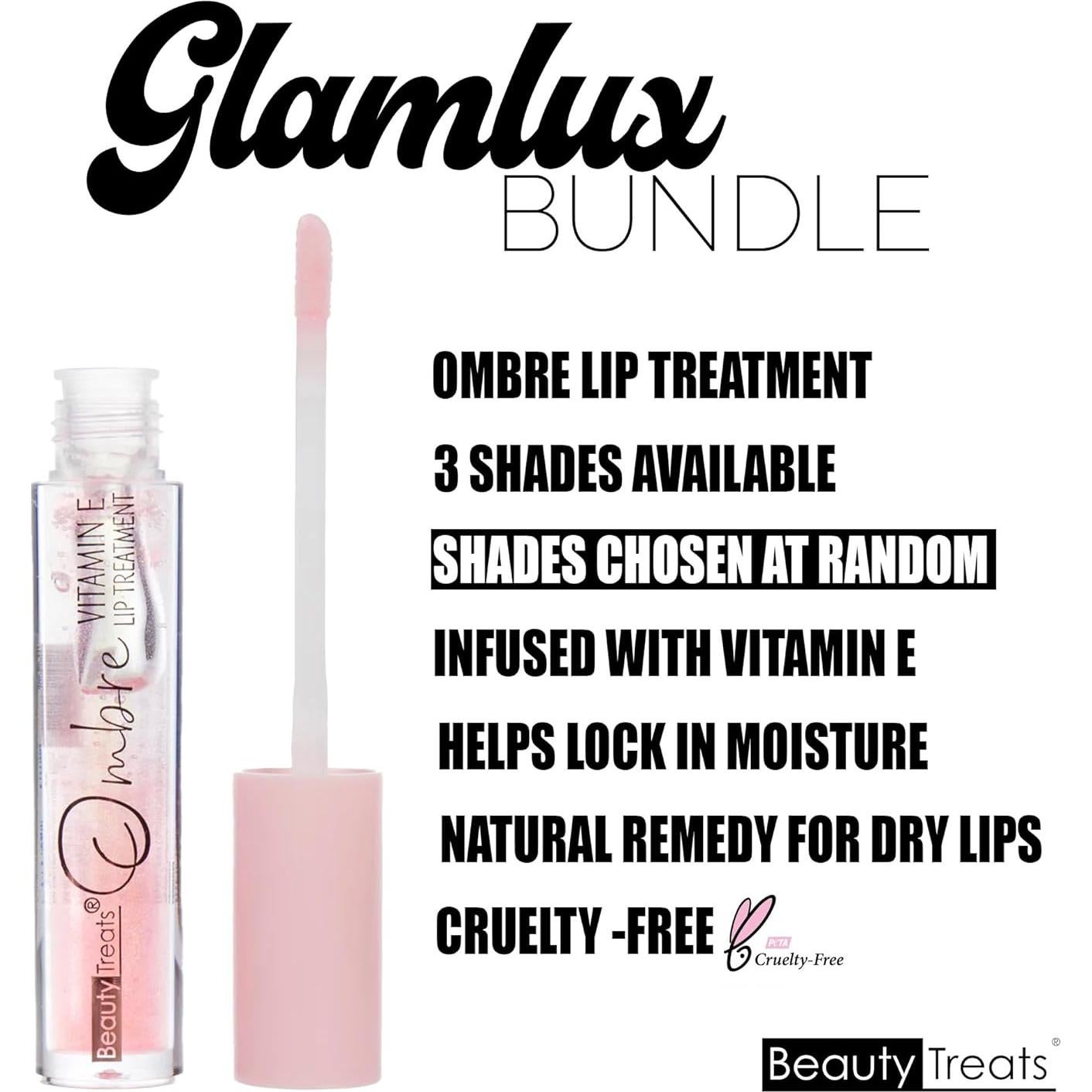 Conjunto de Belleza Glam Lux: Maquillaje y Tratamiento Labial