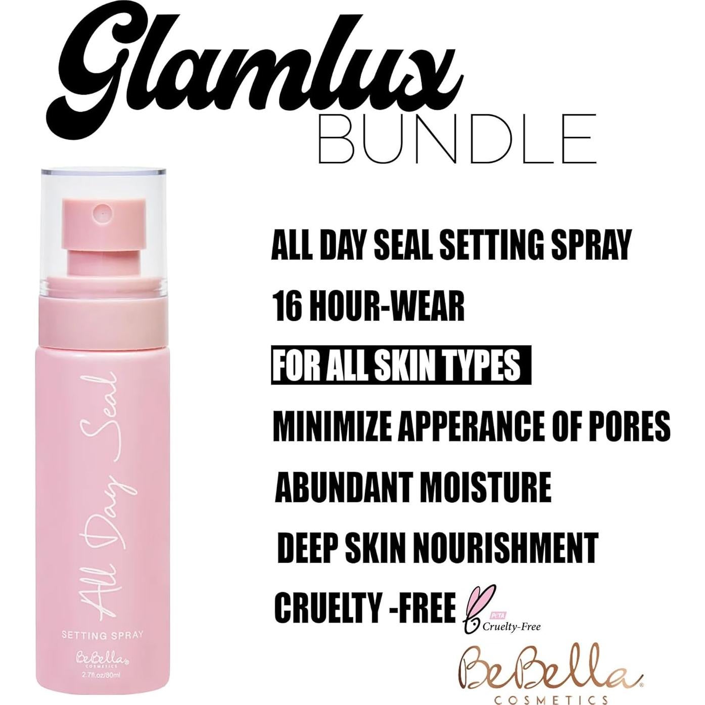 Conjunto de Belleza Glam Lux: Maquillaje y Tratamiento Labial