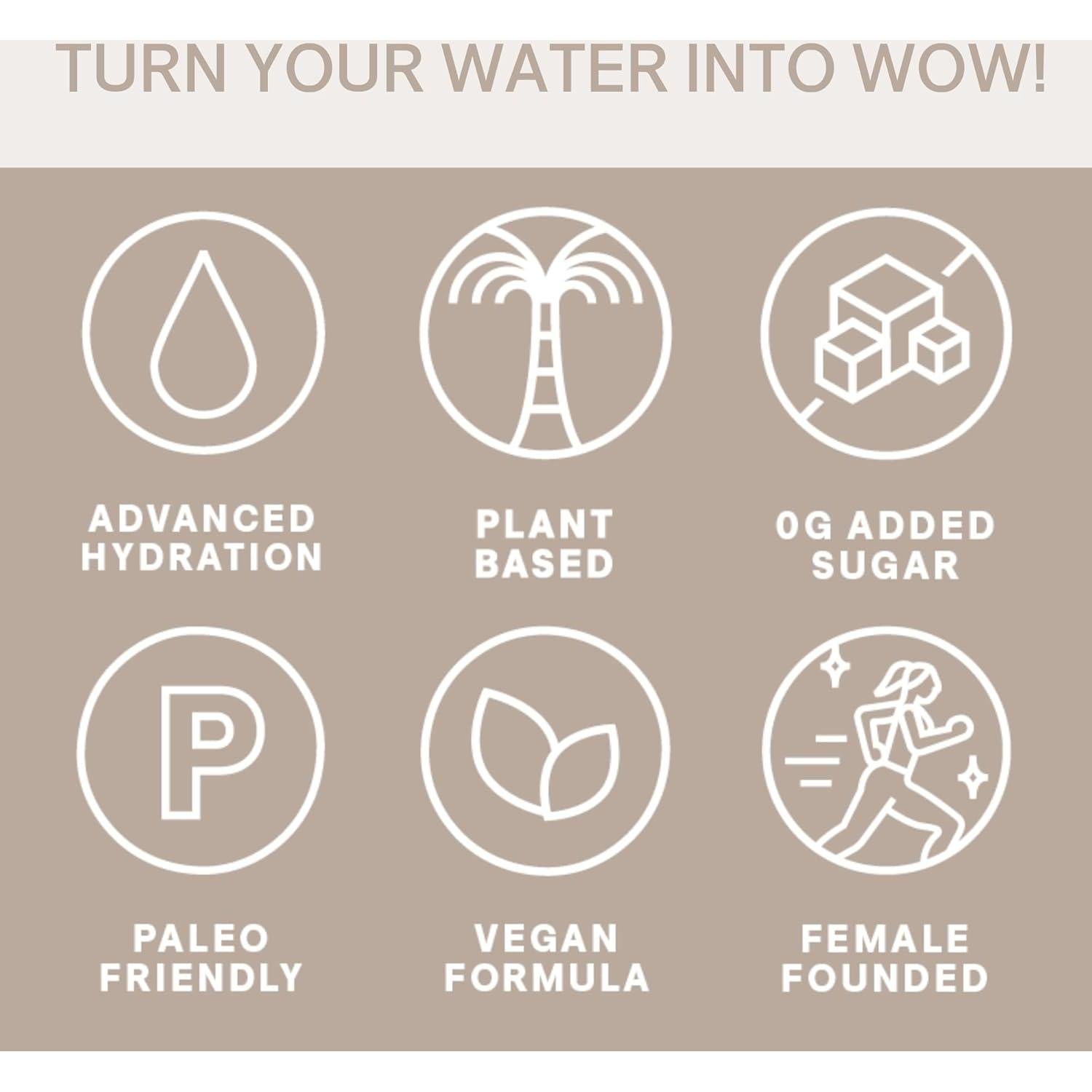 Cure Hydration Bebida Electrolítica Vegana Golpe Tropical 14 Paquetes