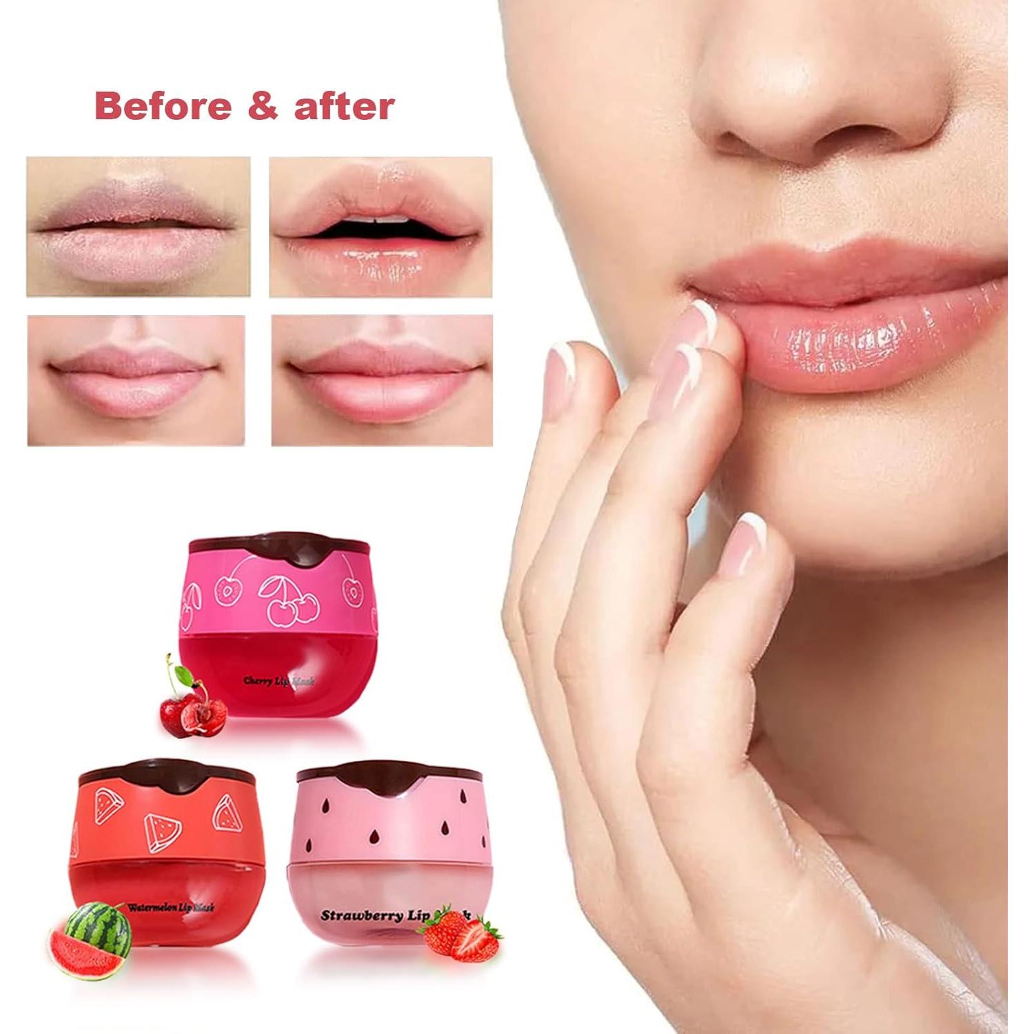 Bálsamo Labial Hidratante Aaiffey Set B 3 Pcs Cereza Sandía Fresa