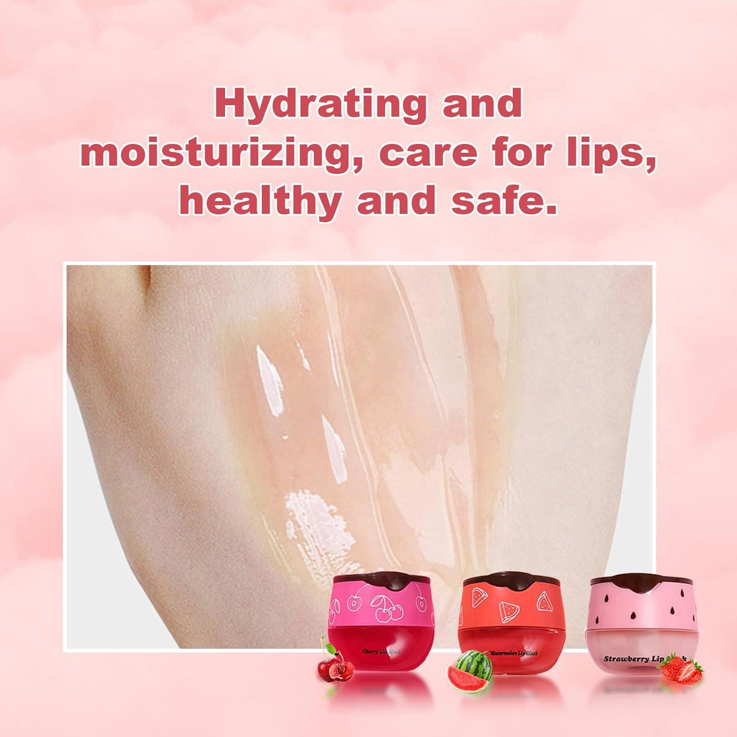 Bálsamo Labial Hidratante Aaiffey Set B 3 Pcs Cereza Sandía Fresa