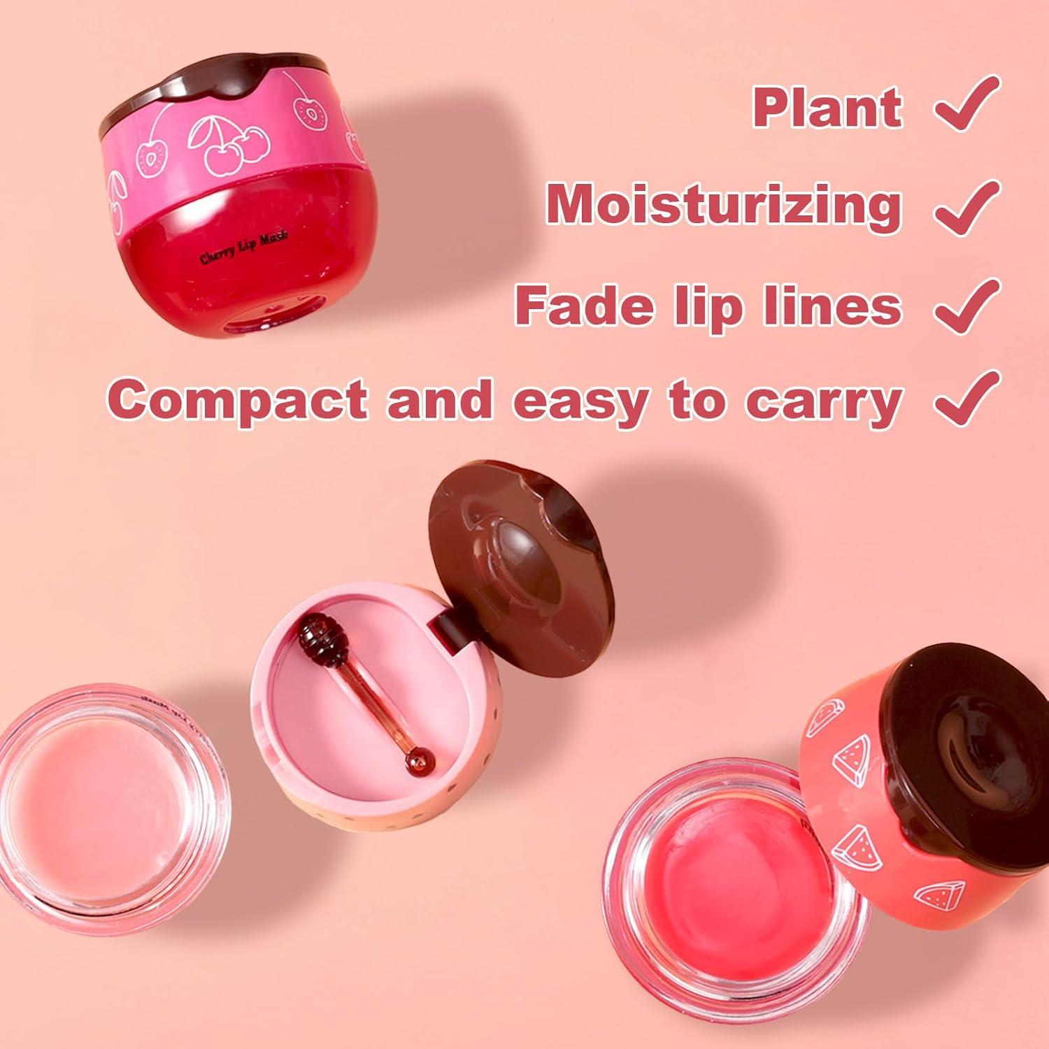 Bálsamo Labial Hidratante Aaiffey Set B 3 Pcs Cereza Sandía Fresa