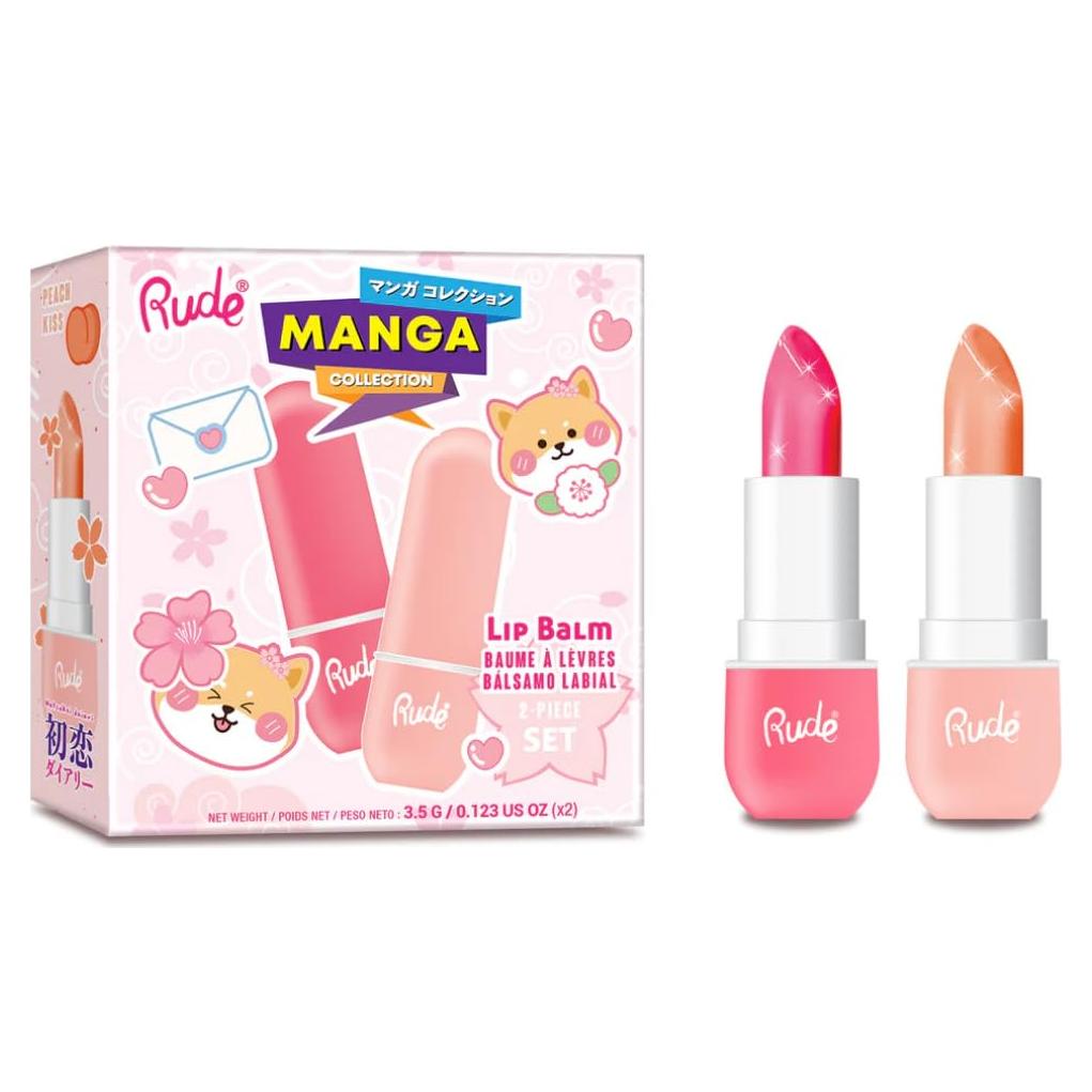 Bálsamo Labial Hidratante Rude Cosmetics Set 2 Unidades