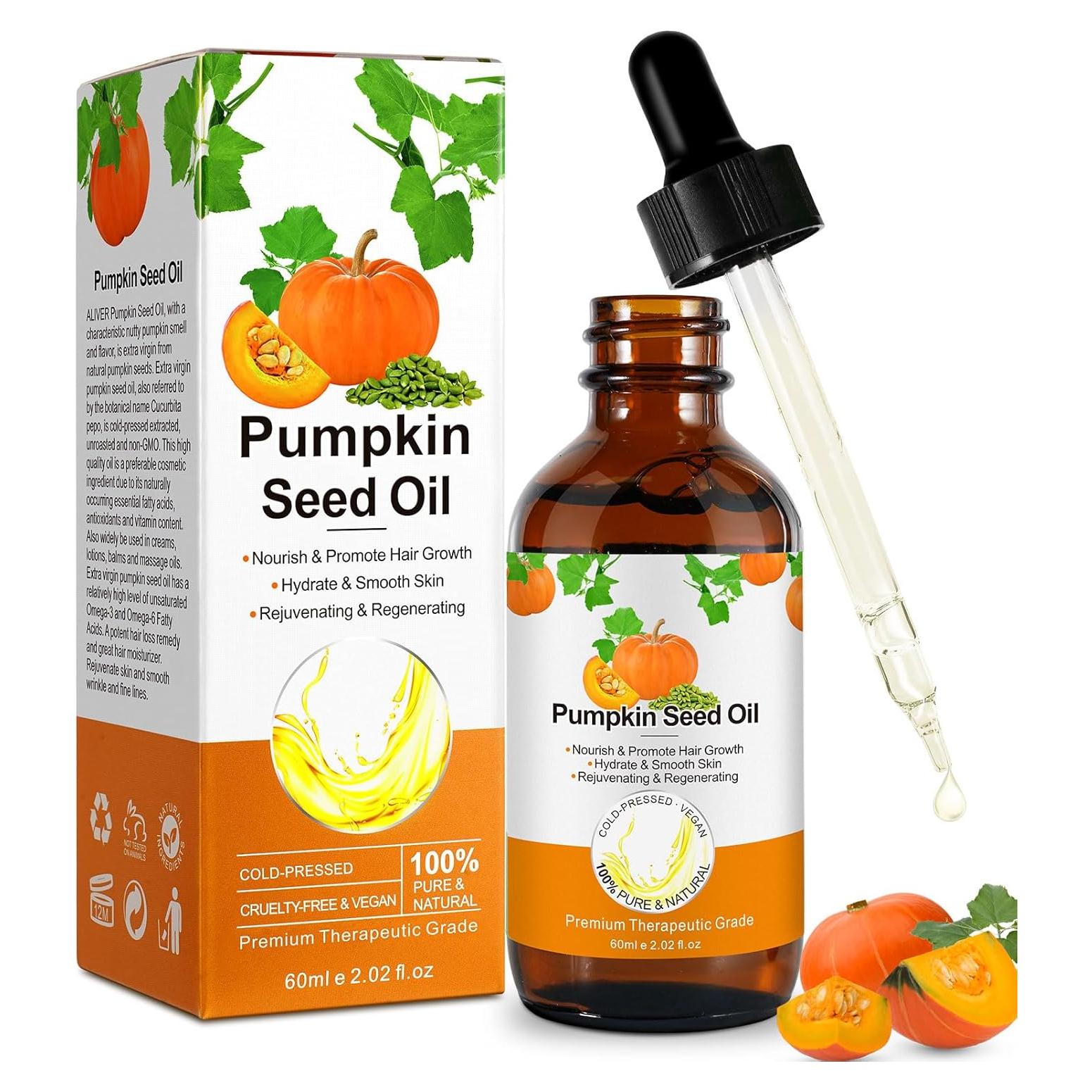 Aceite de Semilla de Calabaza Yurijler 60ML - Crecimiento Cabello y Piel