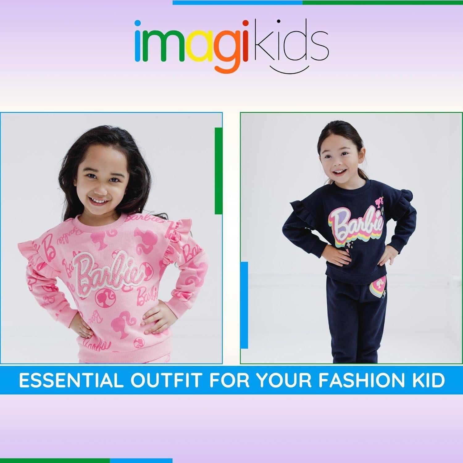 Conjunto Sudadera y Jogger Barbie 3T Cheetah para Niñas