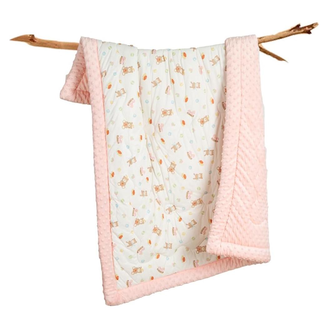 Edredón Cuite Pumpkin Rosa para Cuna 149.86x119.38 cm