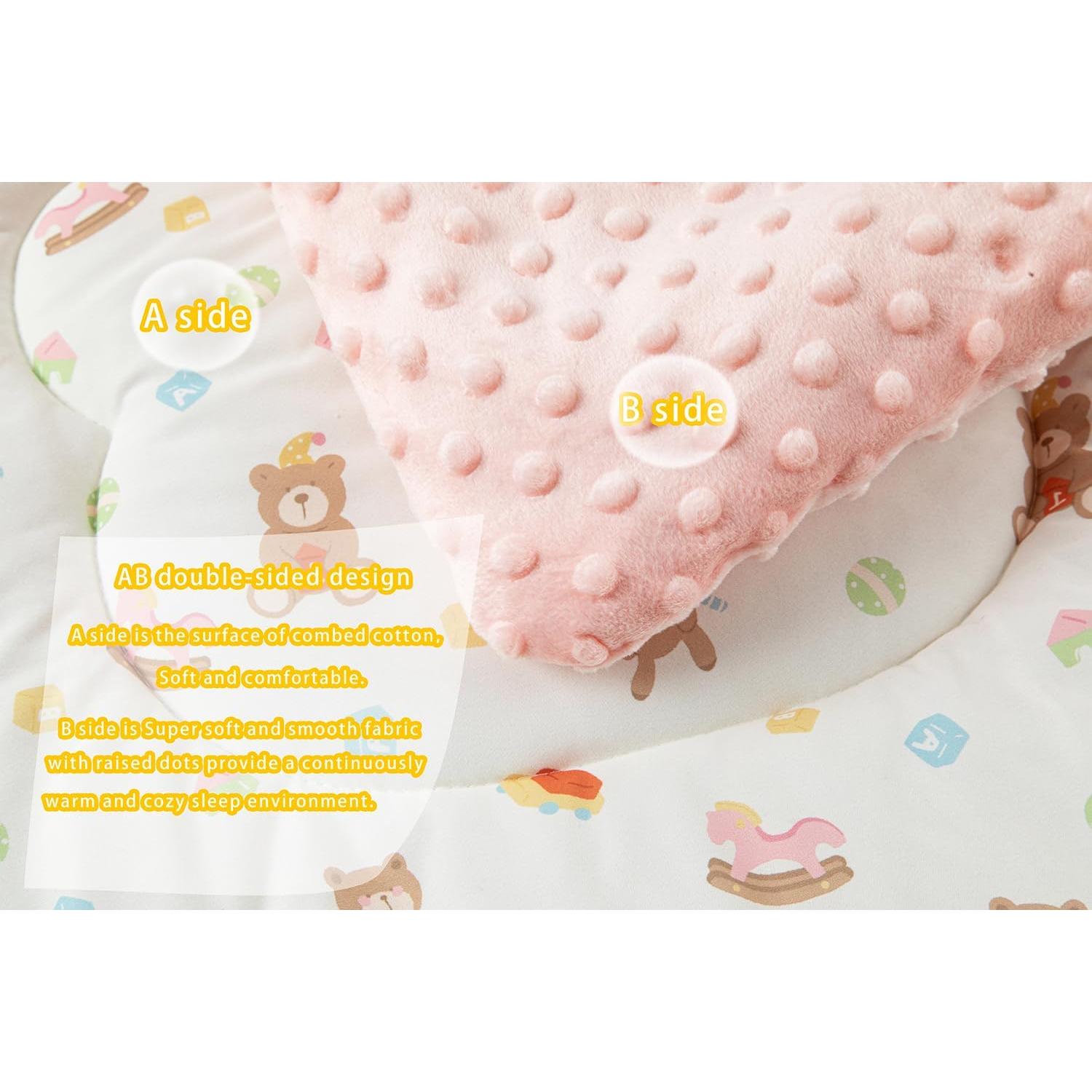 Edredón Cuite Pumpkin Rosa para Cuna 149.86x119.38 cm