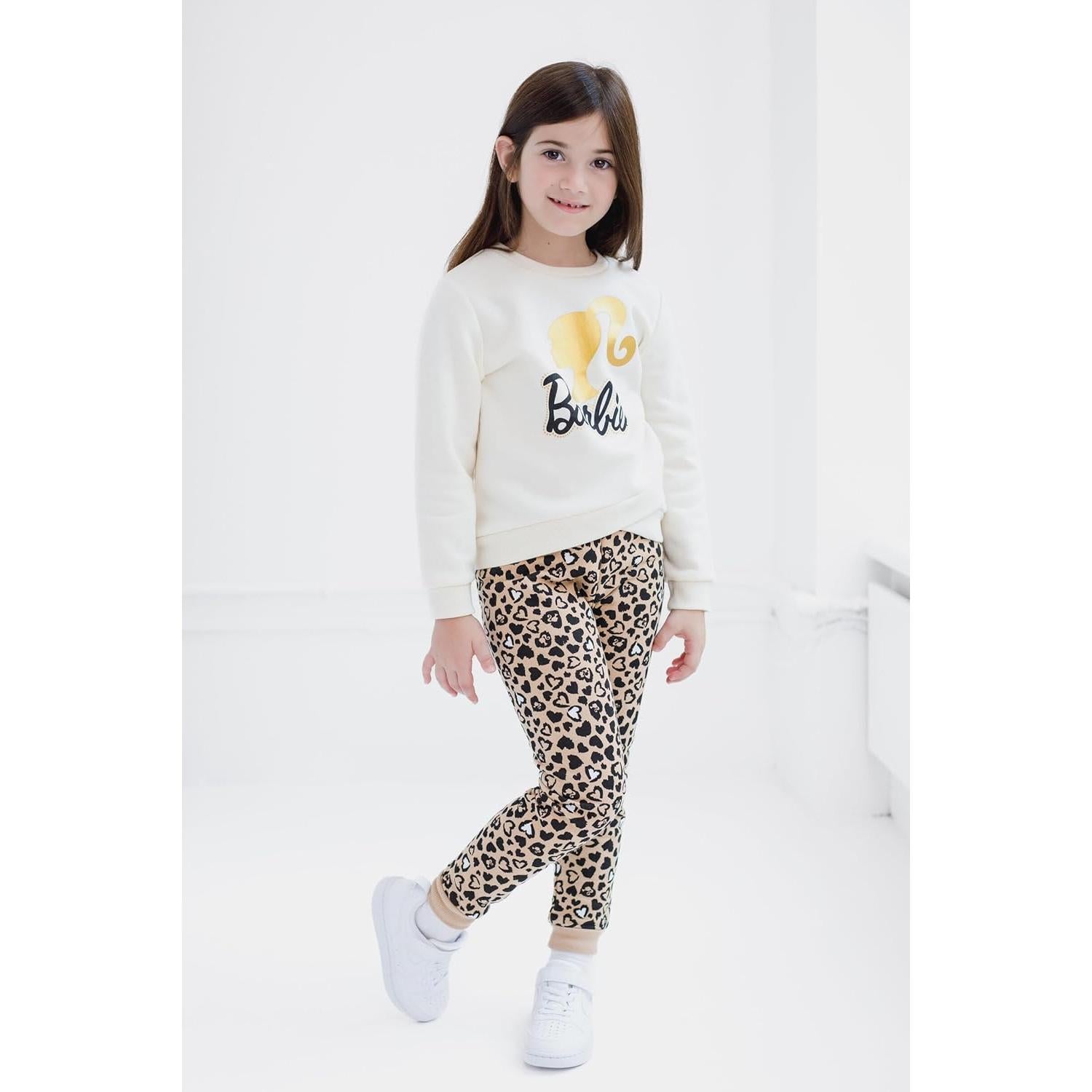 Conjunto Sudadera y Jogger Barbie 0-2 Años Cheetah
