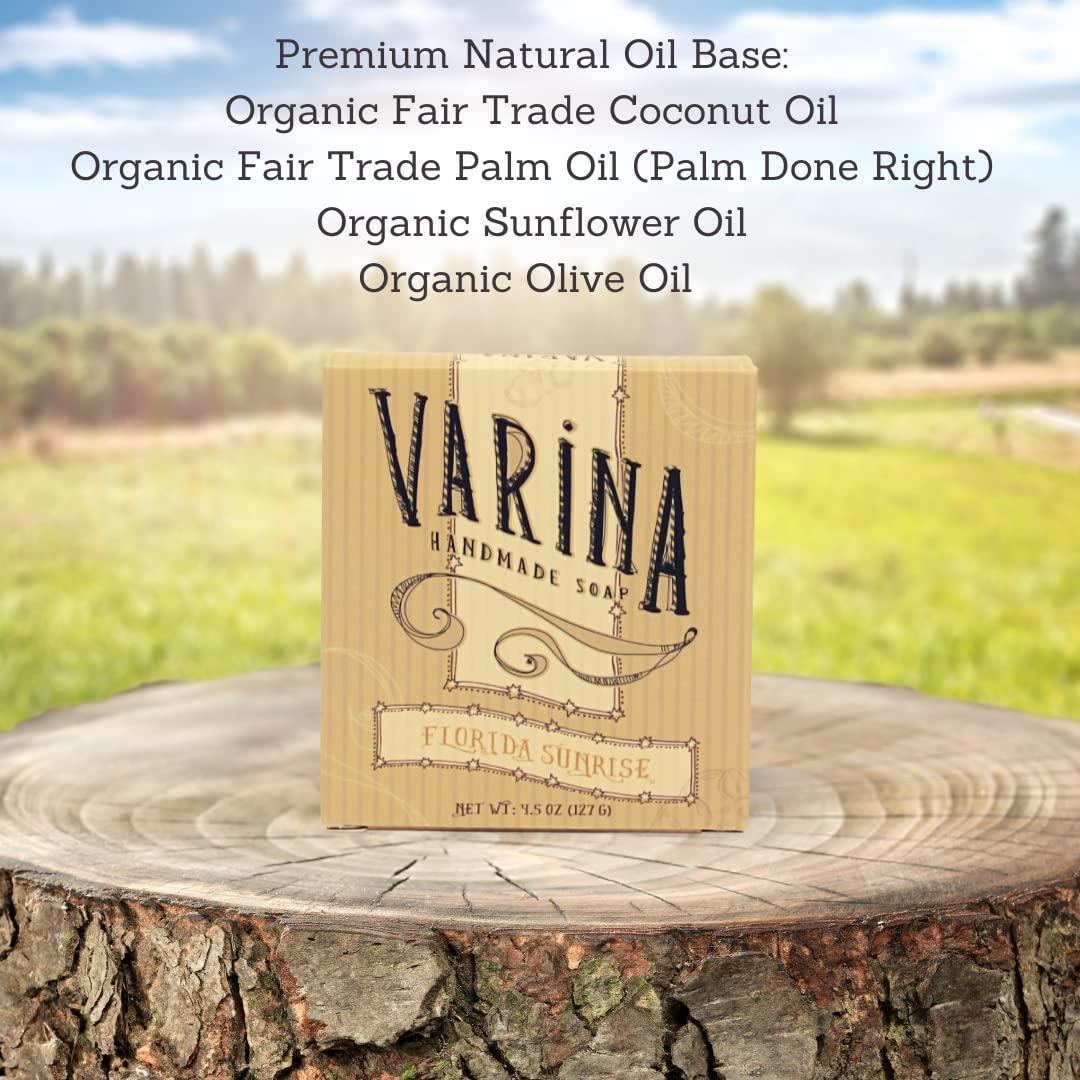 Jabón de Barra Orgánico Varina Florida Sunrise - 3 Unidades 127g