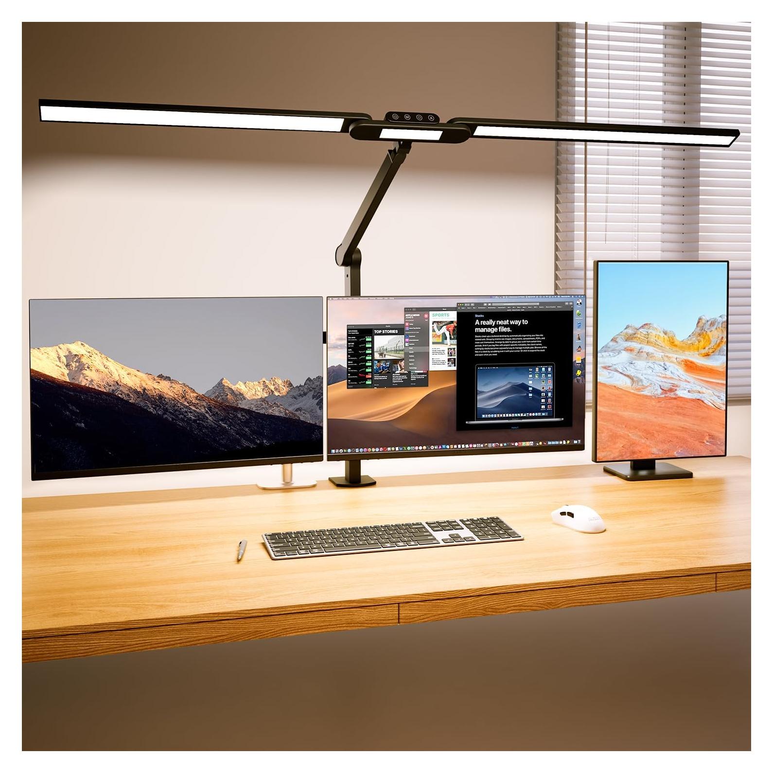 Lámpara de Escritorio LED AUSDOM 24W Ajustable con Abrazadera