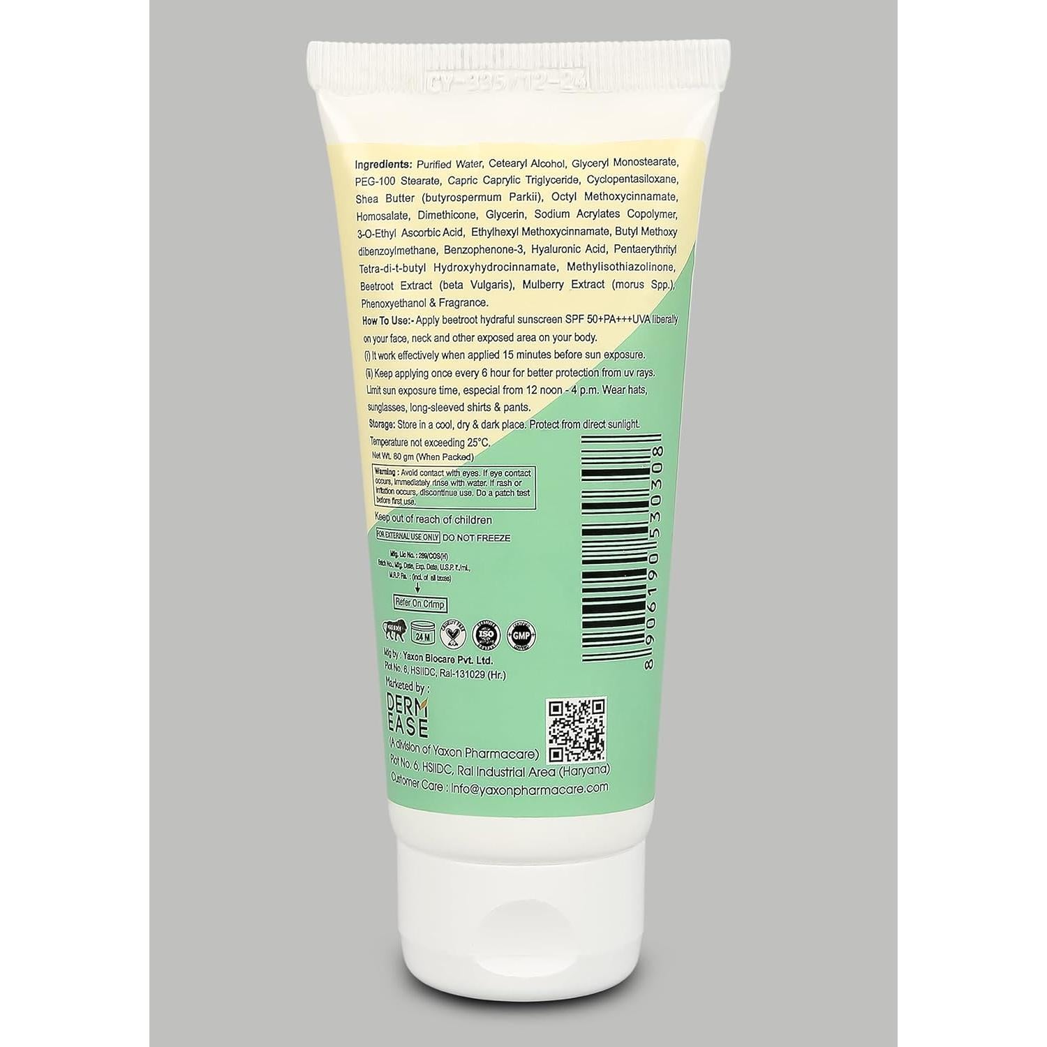 Hidratante Hydraful Dermease 80ml - Ácido Hialurónico y Remolacha