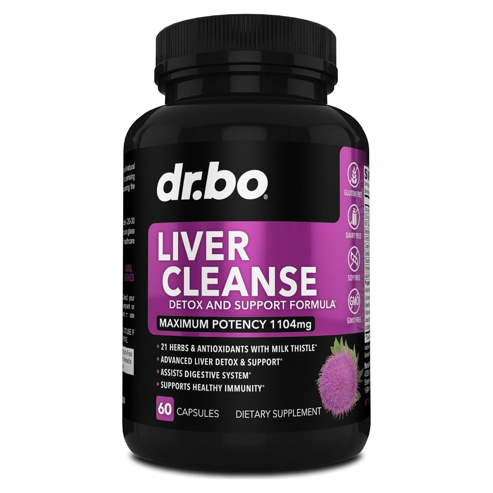 Suplemento Natural de Limpieza del Hígado Dr. BO - 21 Ingredientes