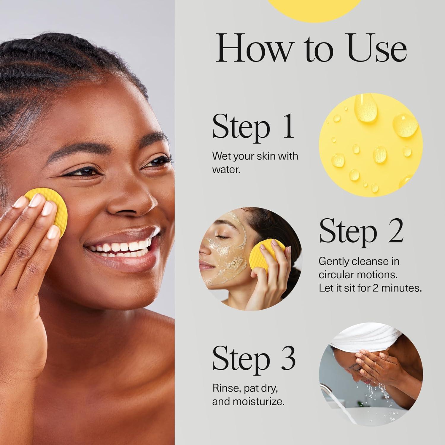 Discos Exfoliantes Facial Humanroots con Ácido Kójico y Cúrcuma - 30 Unidades