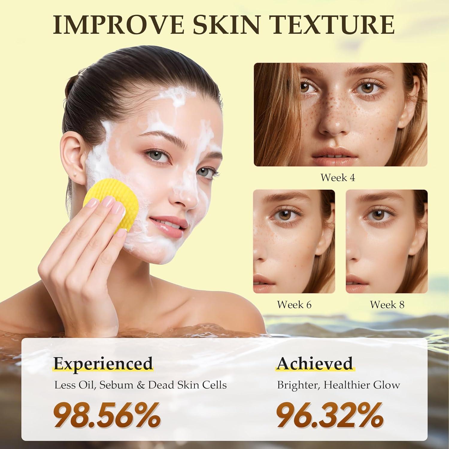 Pads Exfoliantes de Cúrcuma AAGJ - 55 Unidades para Limpieza Facial