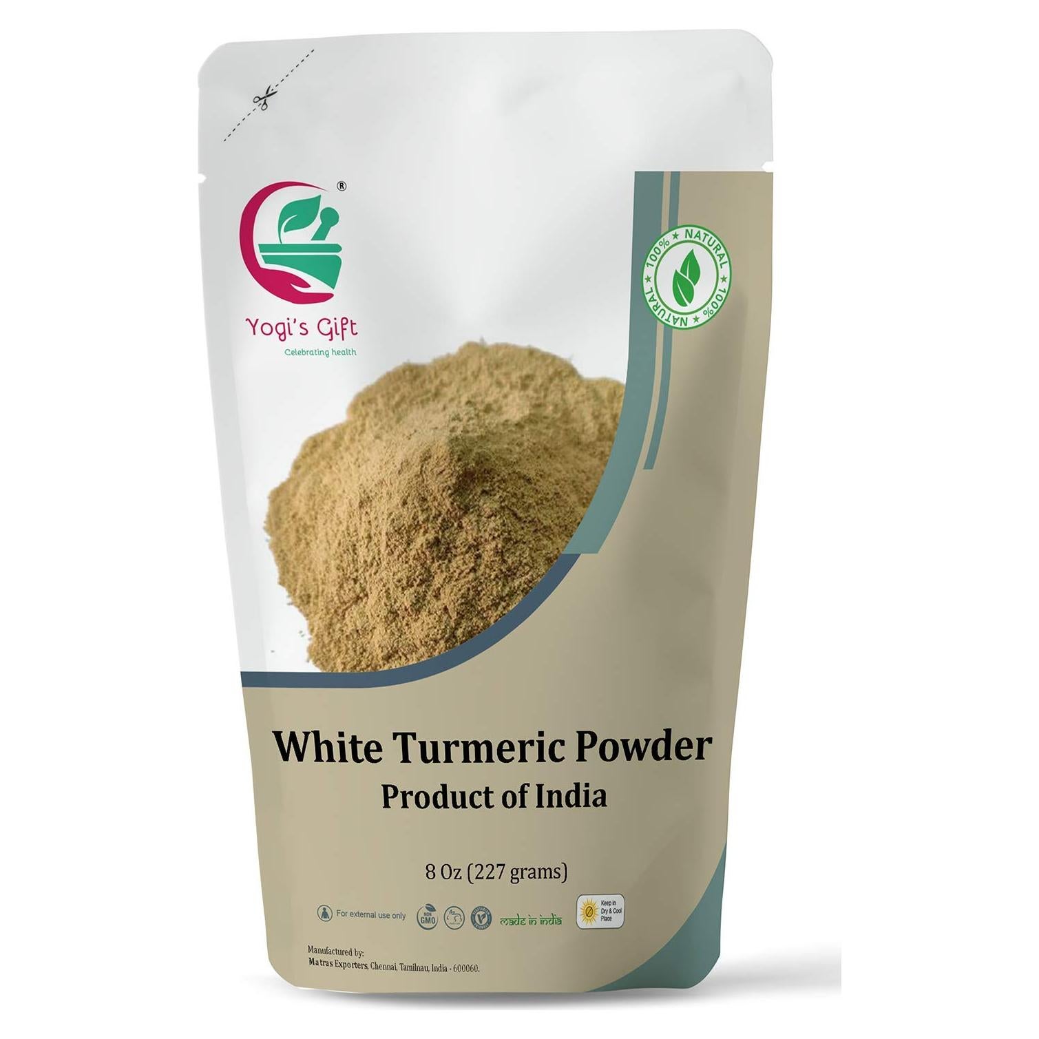 Polvo de Cúrcuma Blanca Yogi's Gift 226.8 g - Cuidado de la Piel