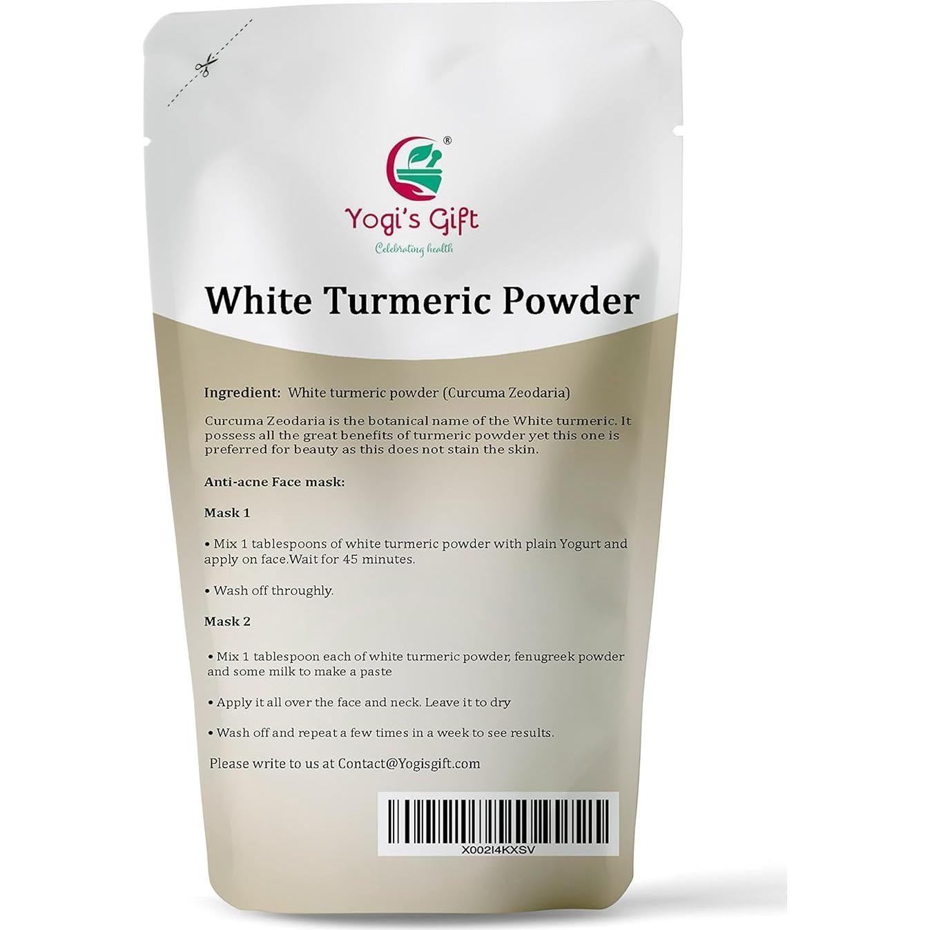 Polvo de Cúrcuma Blanca Yogi's Gift 226.8 g - Cuidado de la Piel