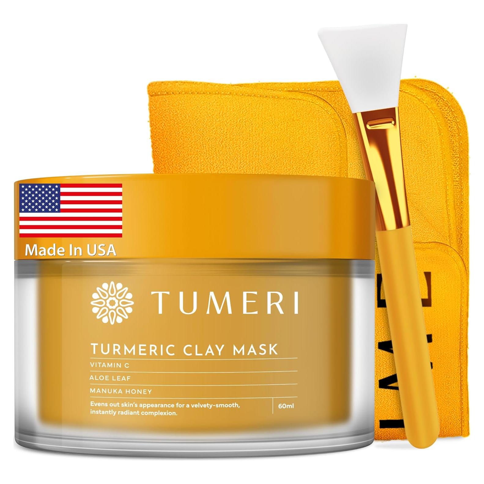 Mascarilla Facial de Arcilla TUMERI con Cúrcuma y Vitamina C 56.7g