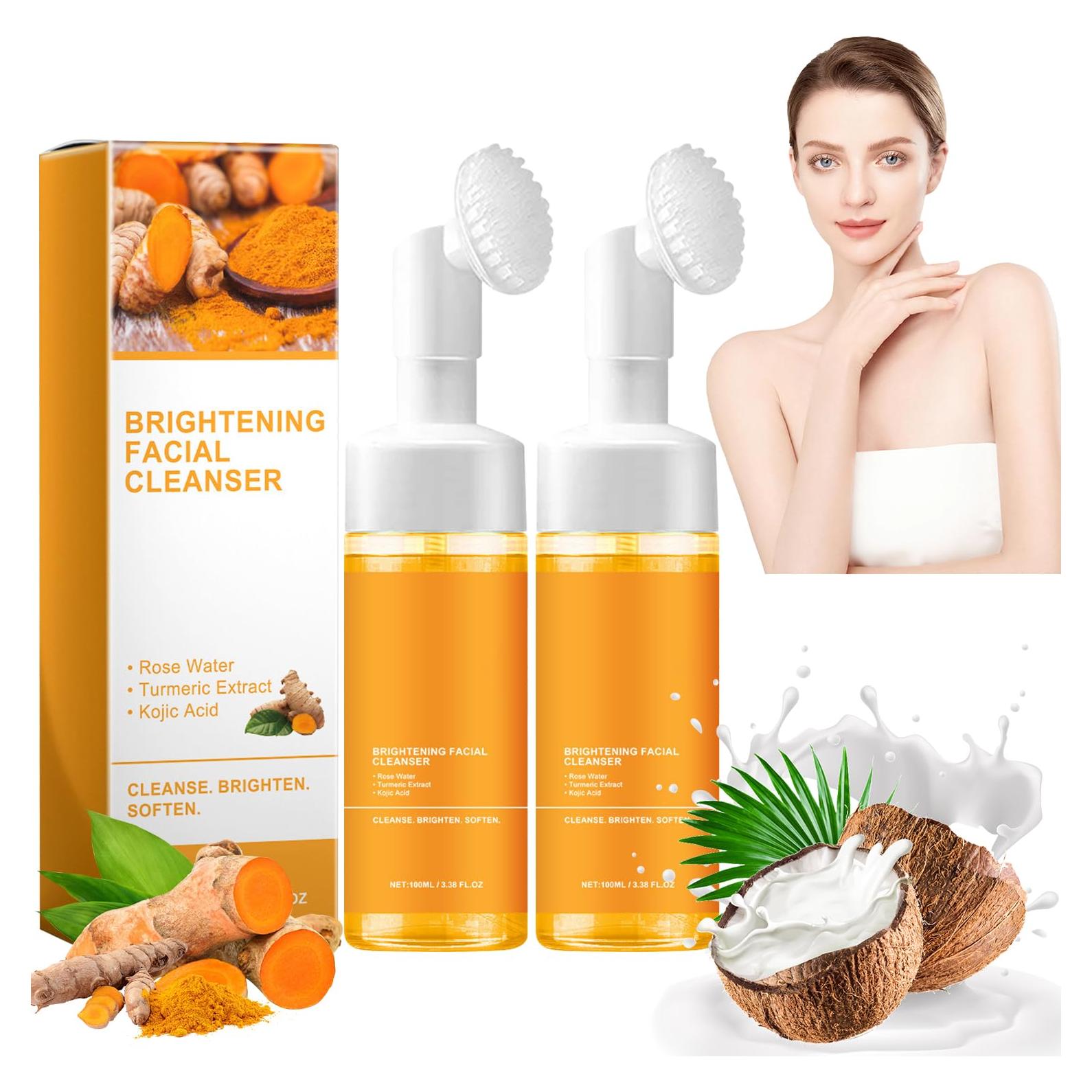 Limpiador Facial Espumoso de Cúrcuma TRIMAKESHOP 2 Pcs 94g