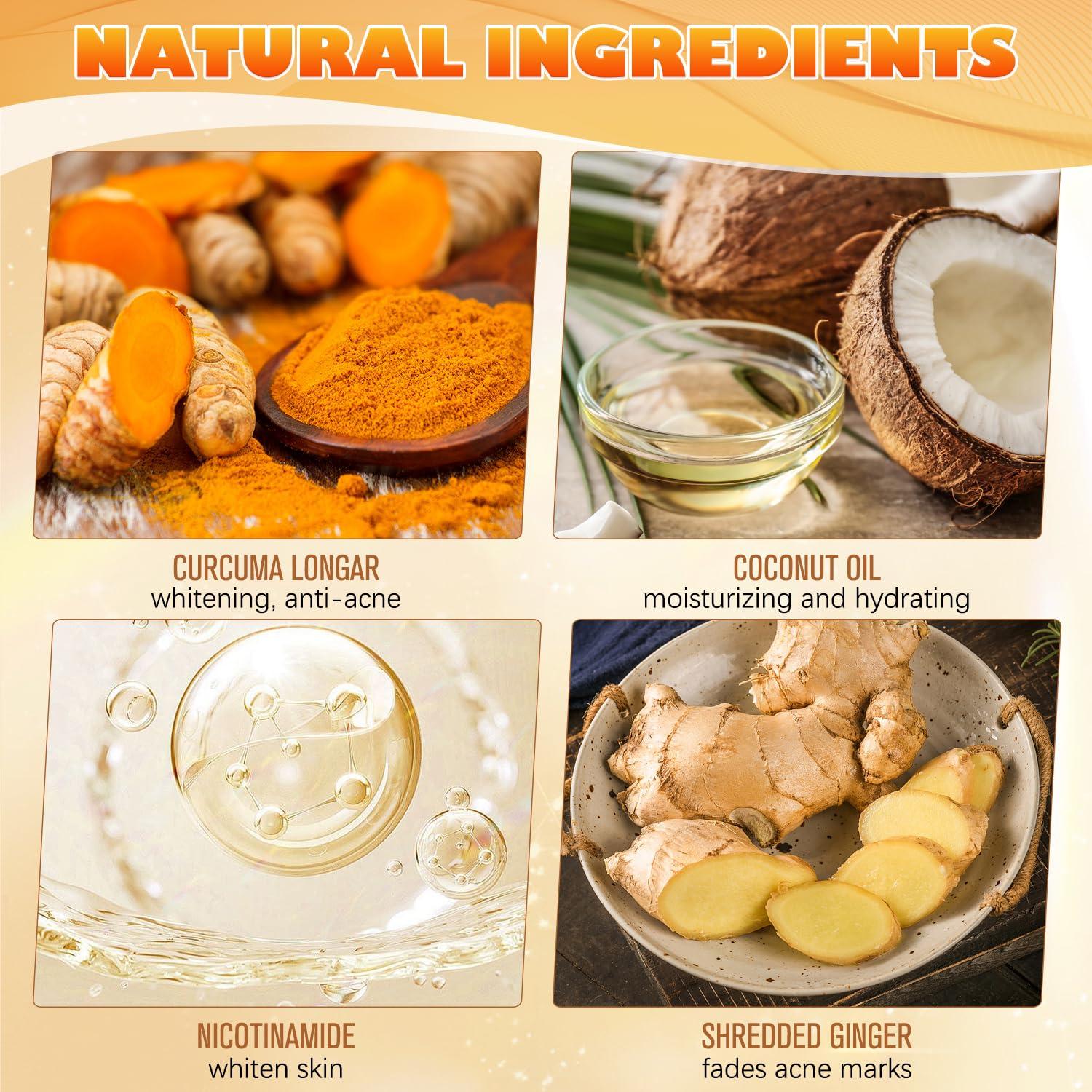 Limpiador Facial Espumoso de Cúrcuma TRIMAKESHOP 2 Pcs 94g