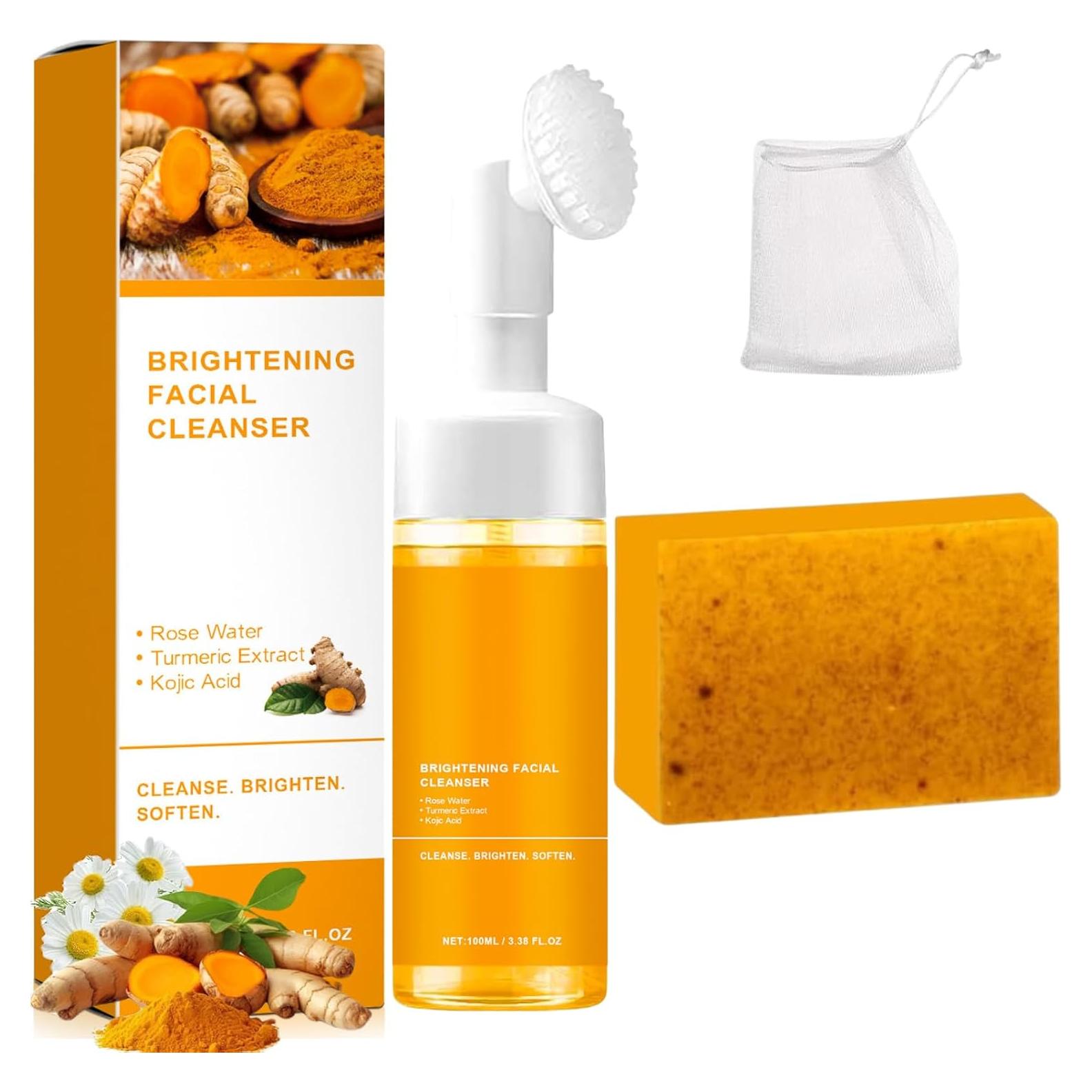 Juego de Lavado Facial y Jabón Natural QIQIG - 2 Piezas