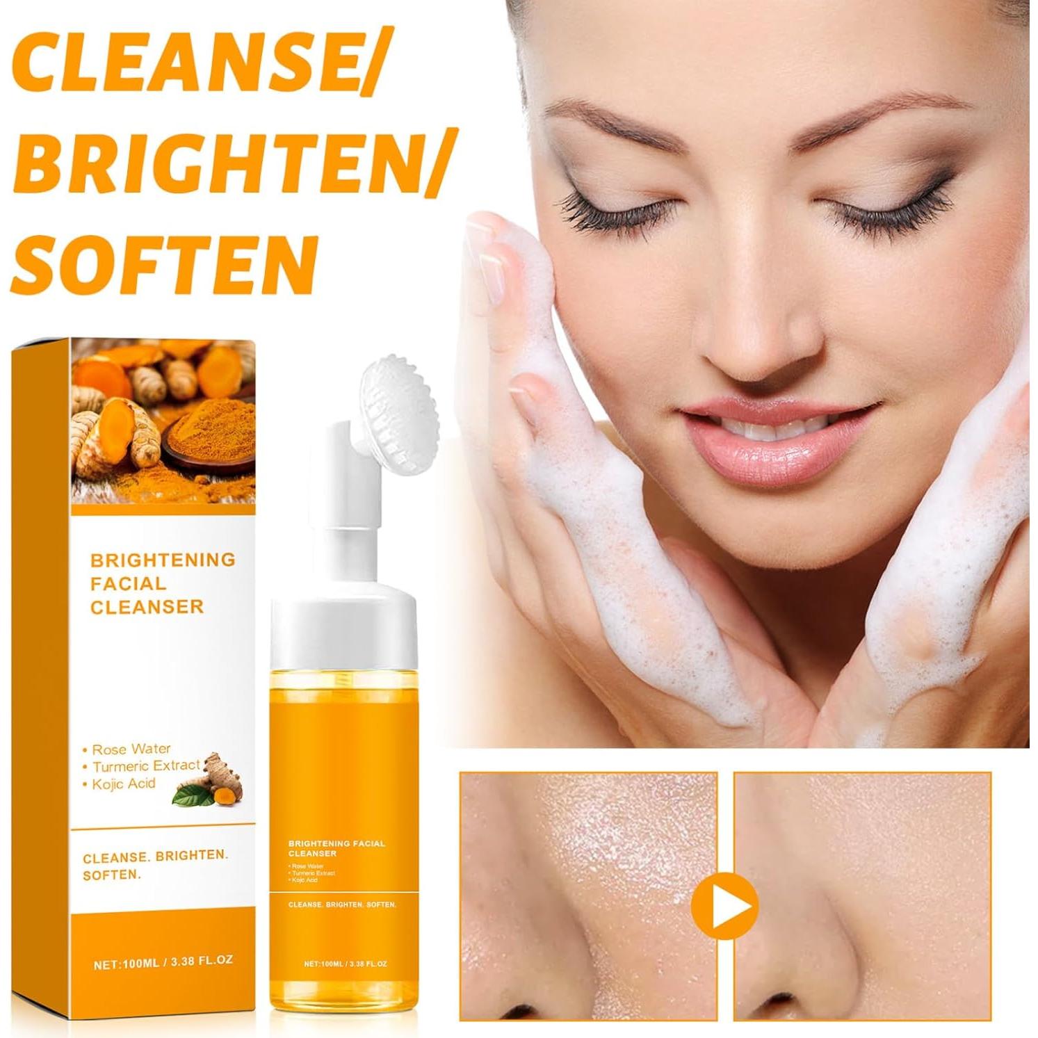 Juego de Lavado Facial y Jabón Natural QIQIG - 2 Piezas