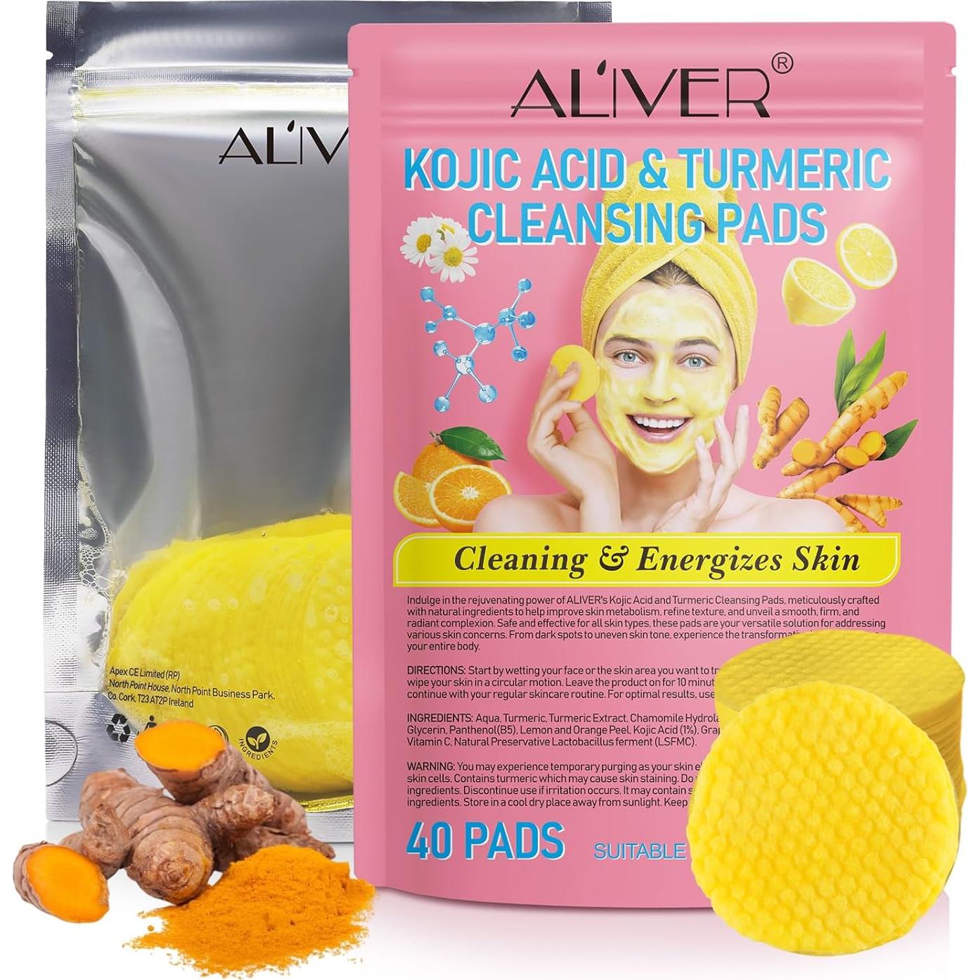 Discos Limpiadores Kójico y Cúrcuma SHANWU 80 Piezas