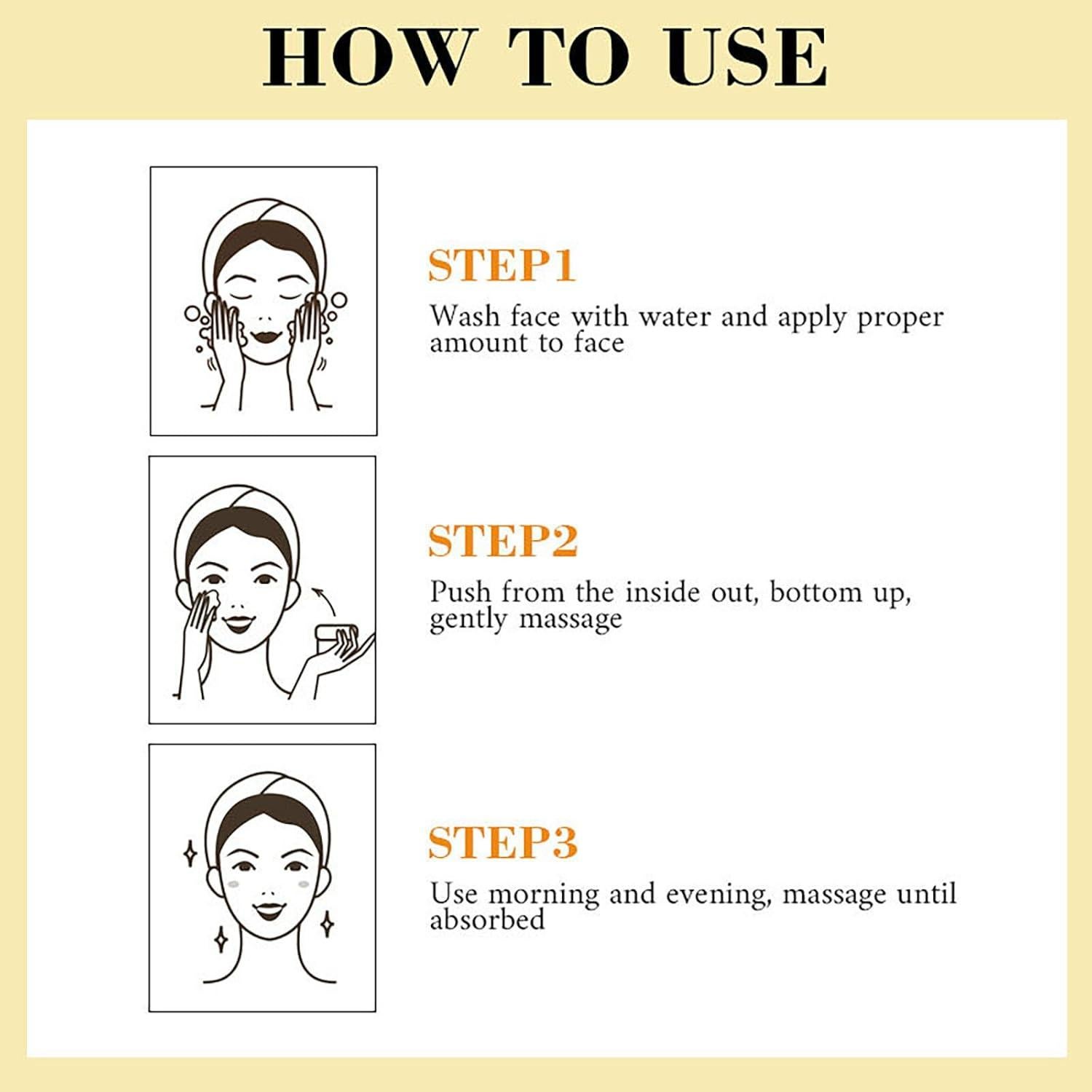 Crema Facial de Cúrcuma HWM 51.24 ML Hidratante Antienvejecimiento