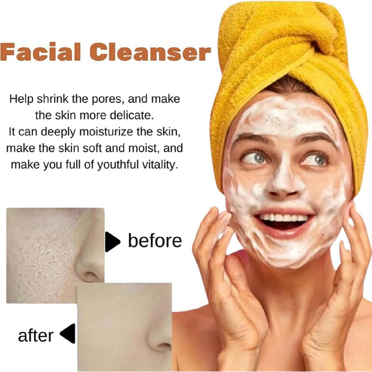 Limpiador Facial Espumoso de Cúrcuma OUKPANE 2 Pcs 200ml