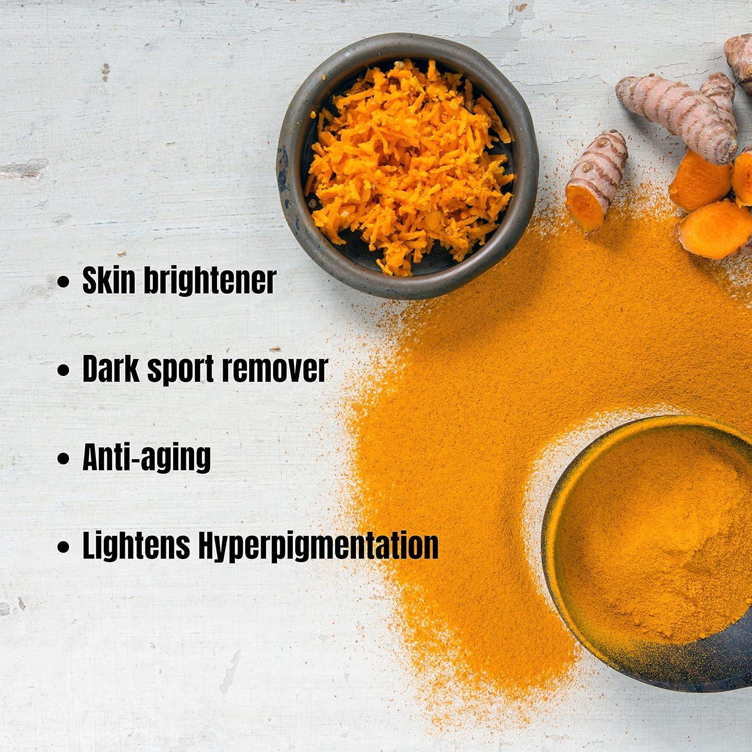 Jabón Aclarador de Piel Natural Cúrcuma y Kojic 3 Paquete