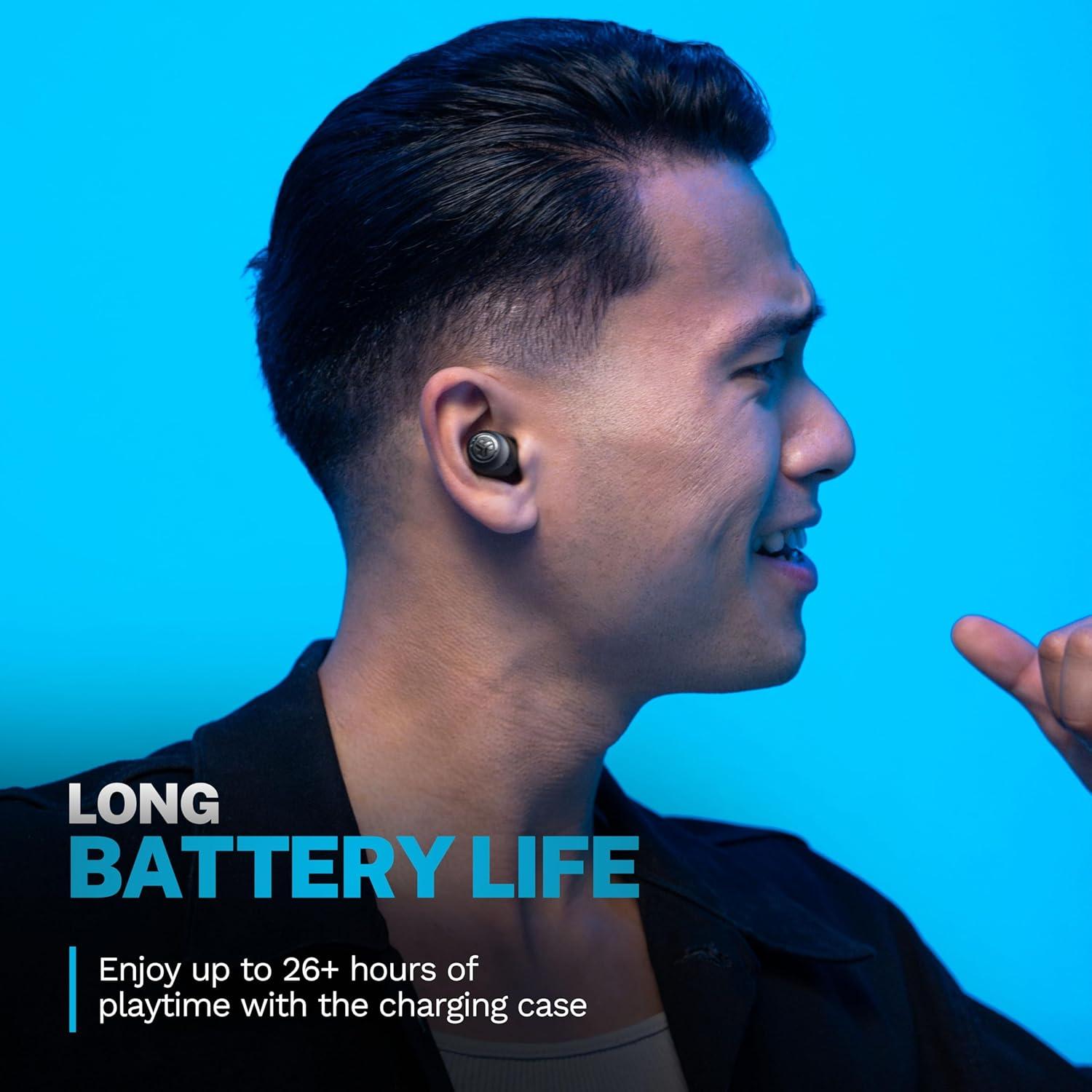 Auriculares Inalámbricos JLab Go Pop+ Bluetooth 5.3 Negro