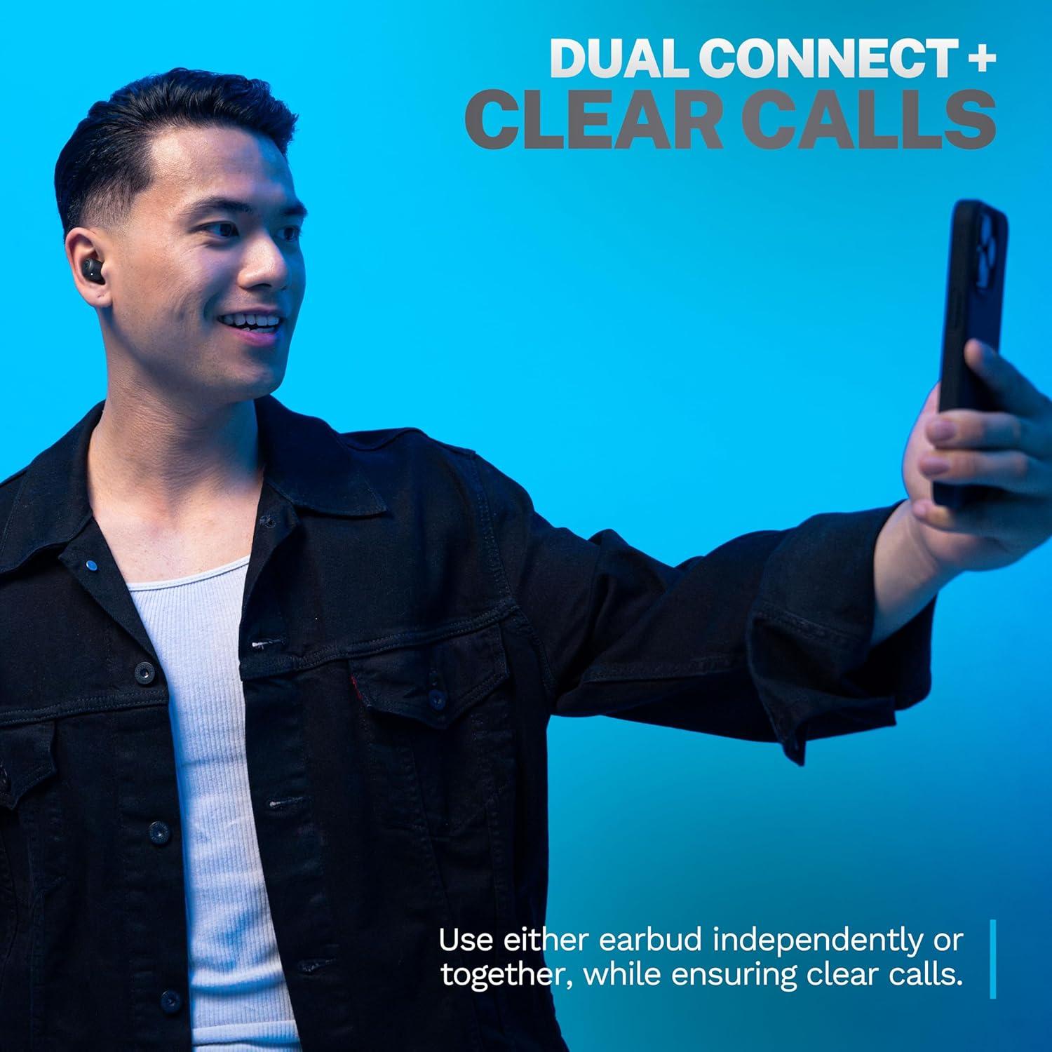 Auriculares Inalámbricos JLab Go Pop+ Bluetooth 5.3 Negro