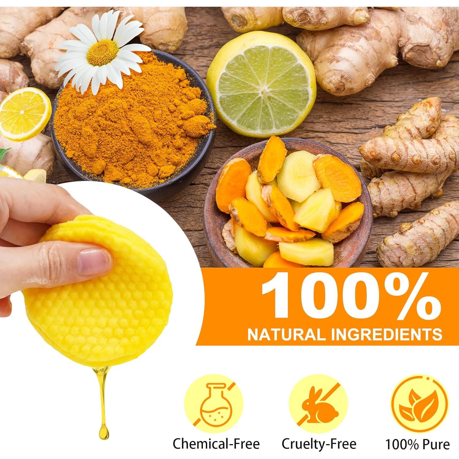 Discos Limpiadores de Cúrcuma ReliCo 50 Unidades Exfoliantes