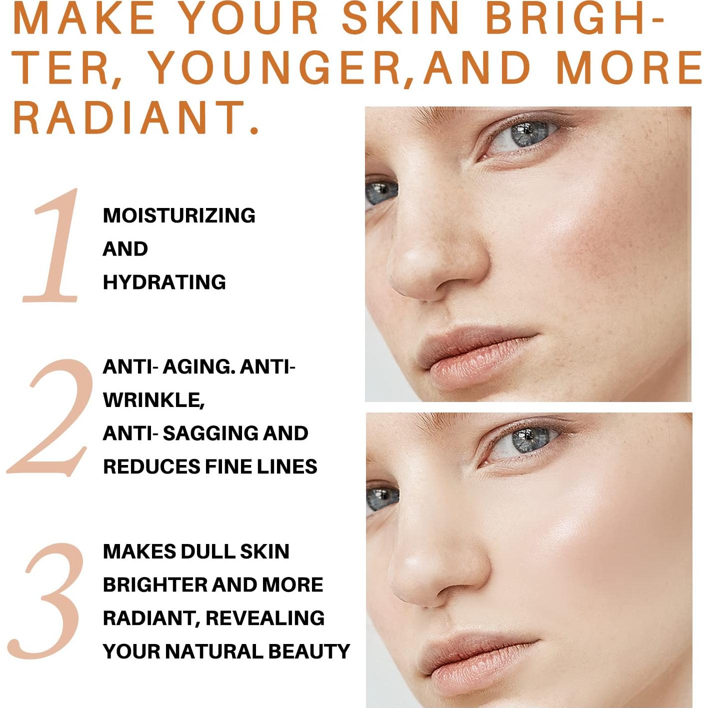 Crema Facial de Cúrcuma LANTHOME 50g - Hidratante Anti-Envejecimiento