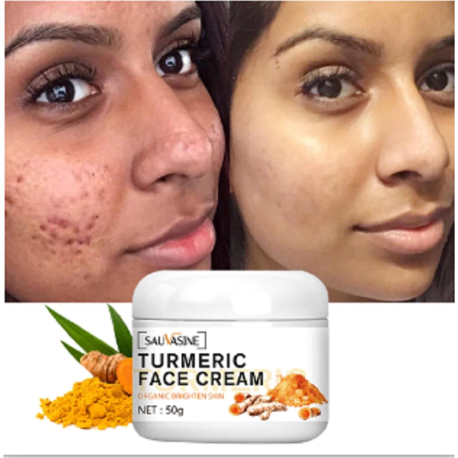 Crema Facial de Cúrcuma LANTHOME 50g - Hidratante Anti-Envejecimiento