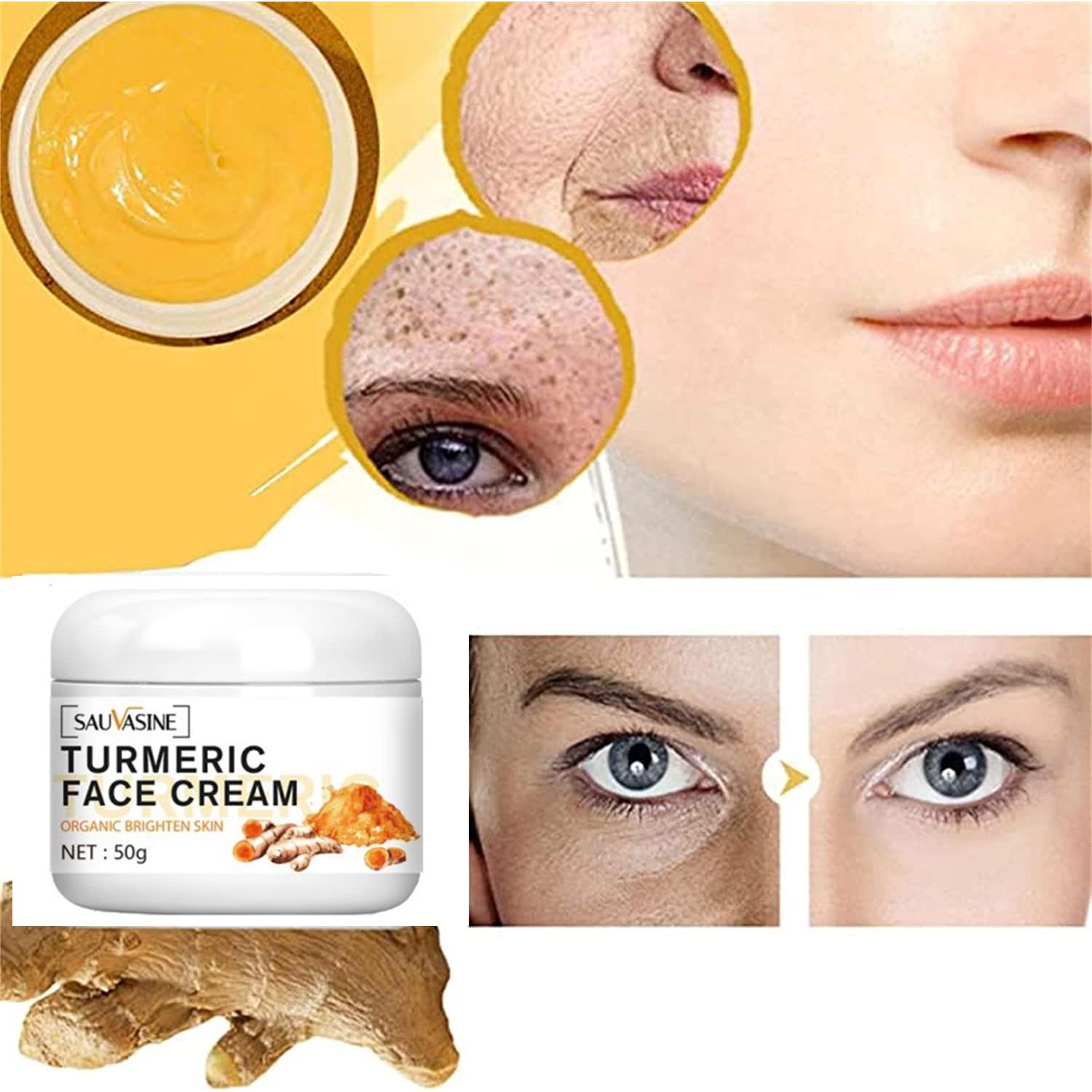 Crema Facial de Cúrcuma LANTHOME 50g - Hidratante Anti-Envejecimiento