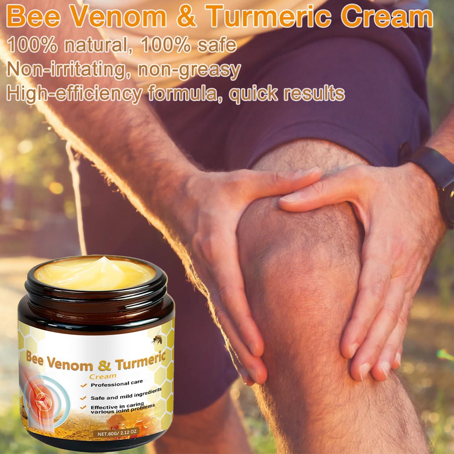 Crema de Veneno de Abeja y Cúrcuma 2Pcs - Efectiva para Articulaciones